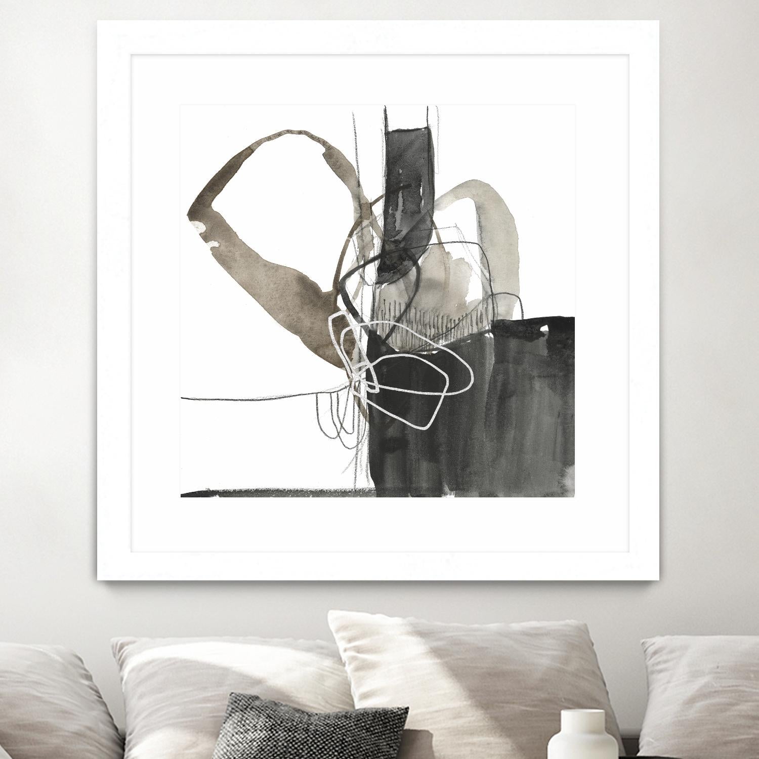Interlocked III by Jennifer Goldberger on GIANT ART - white abstract abstract
