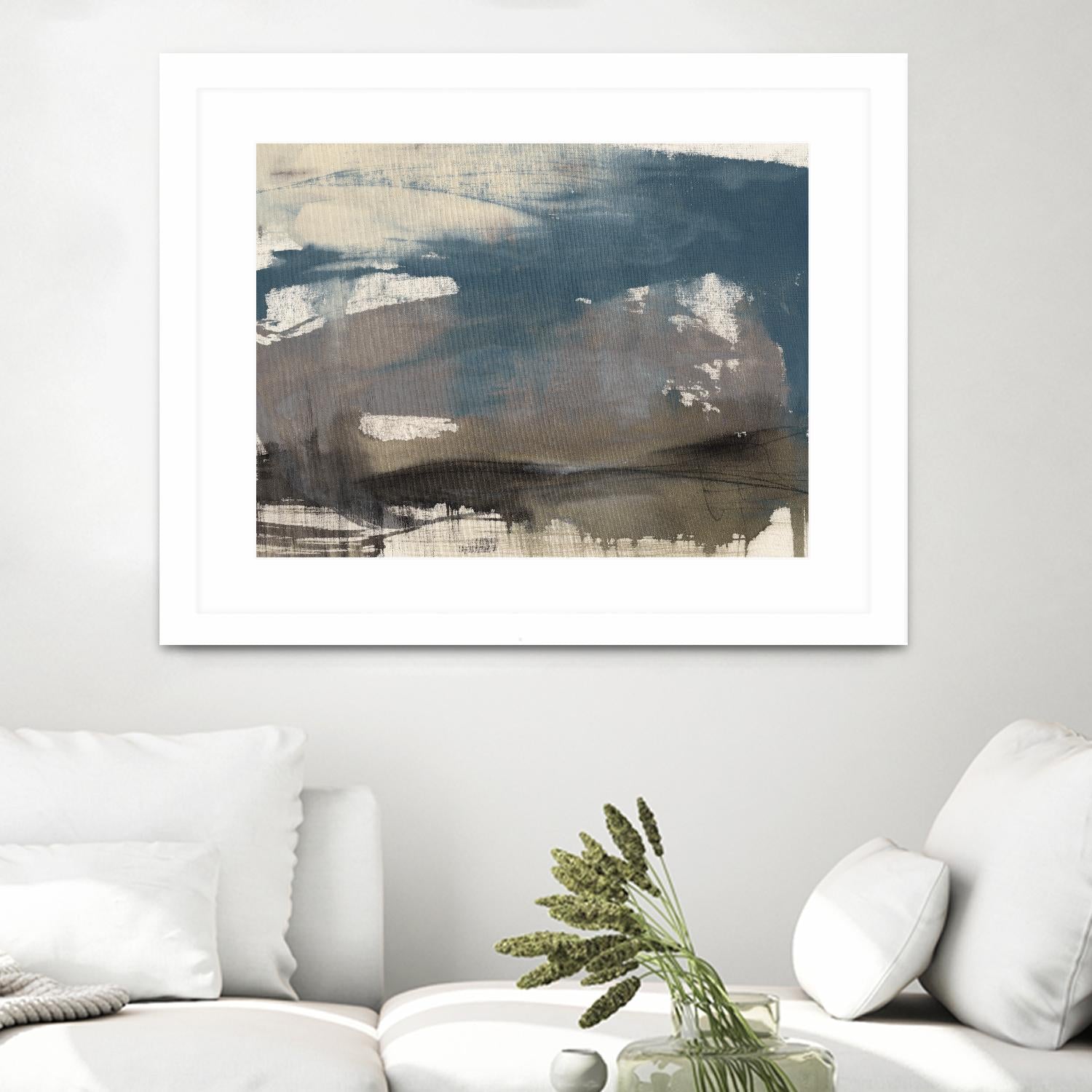 Kinetic Coastline II by Jennifer Goldberger on GIANT ART - beige abstract abstract