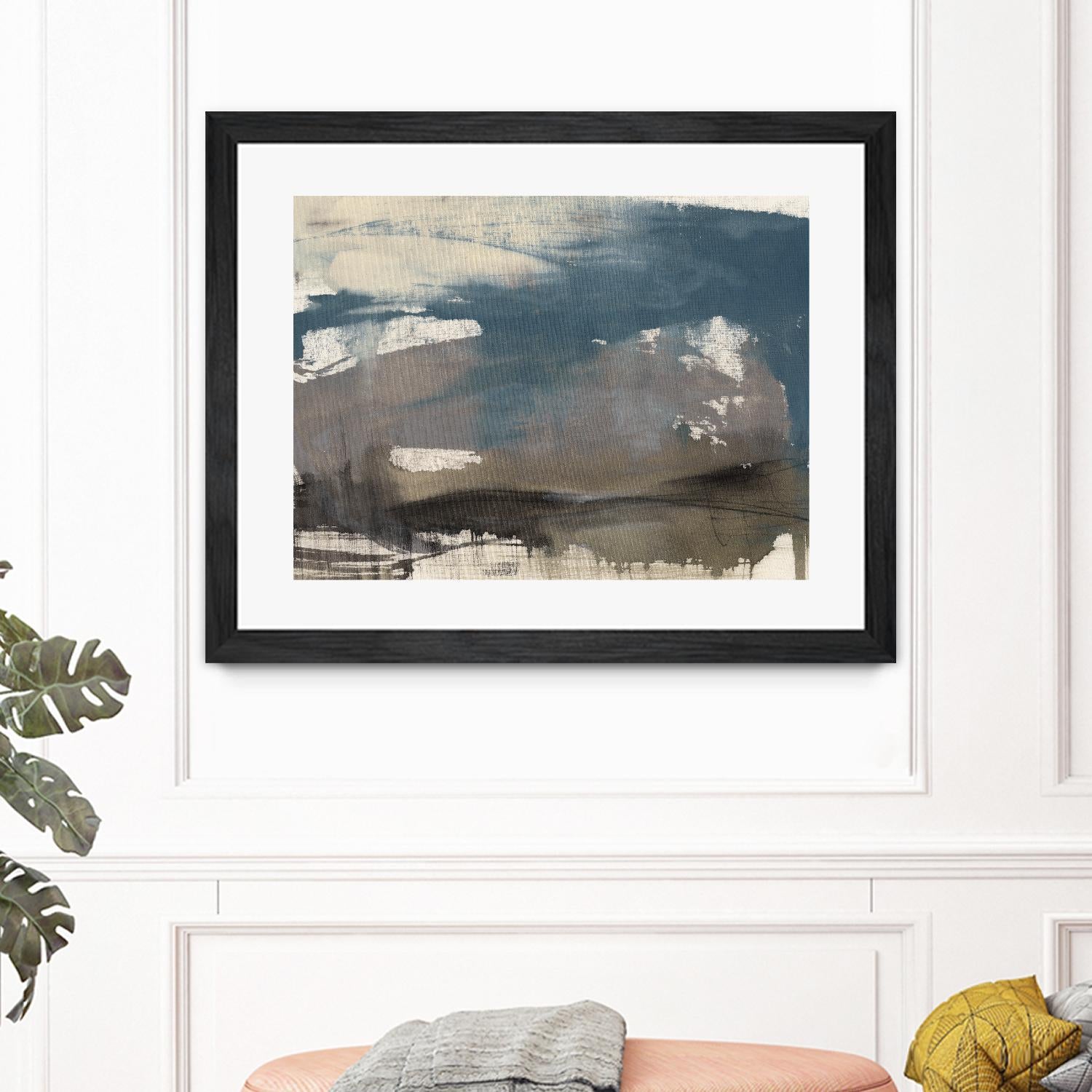 Kinetic Coastline II by Jennifer Goldberger on GIANT ART - beige abstract abstract