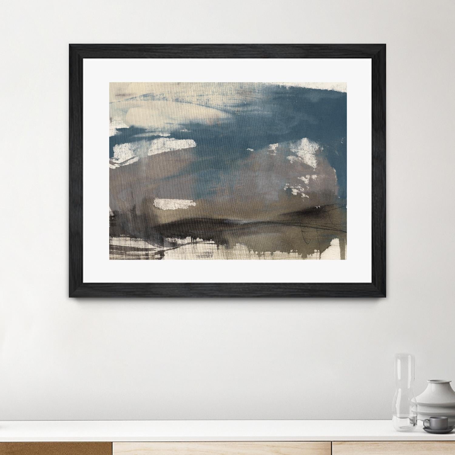 Kinetic Coastline II by Jennifer Goldberger on GIANT ART - beige abstract abstract