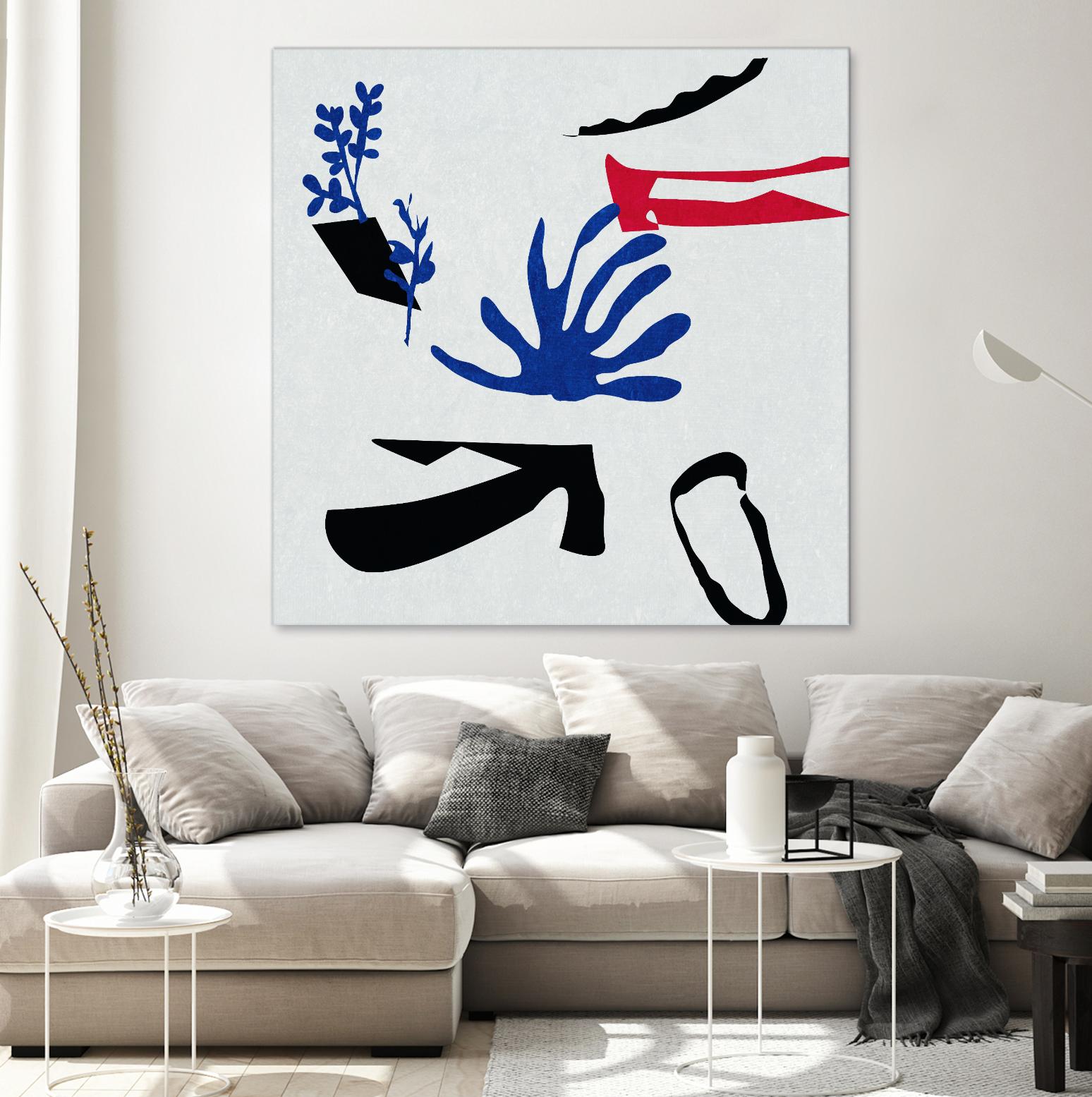 Poker I by Melissa Wang on GIANT ART - red abstract abstract