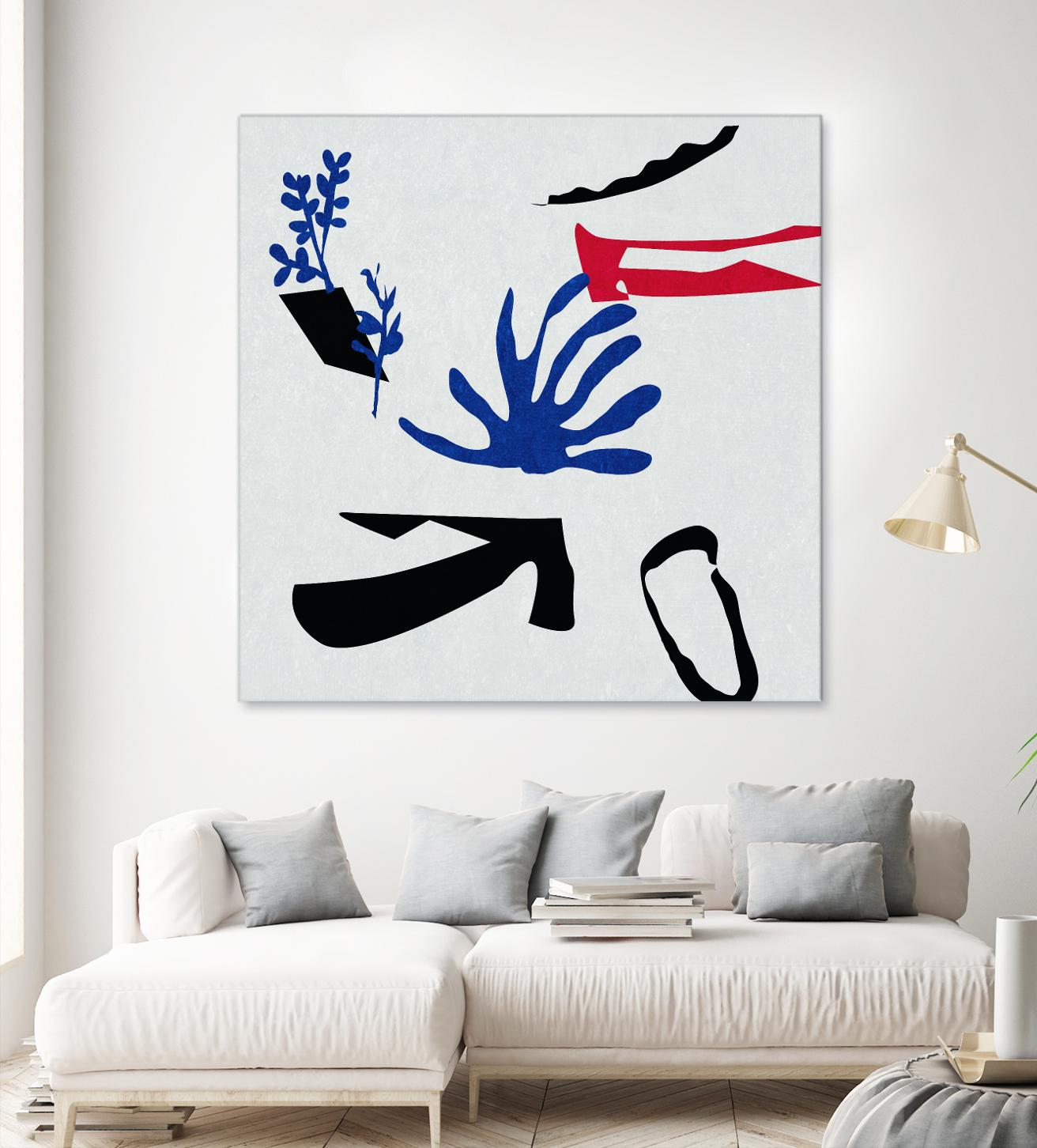 Poker I by Melissa Wang on GIANT ART - red abstract abstract