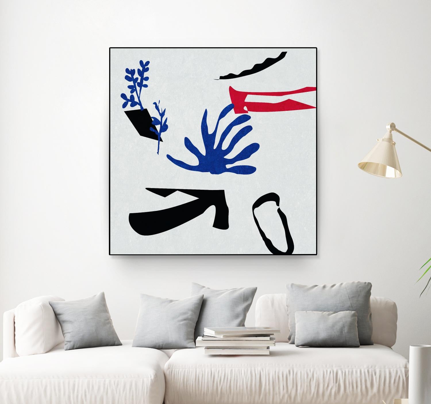 Poker I by Melissa Wang on GIANT ART - red abstract abstract