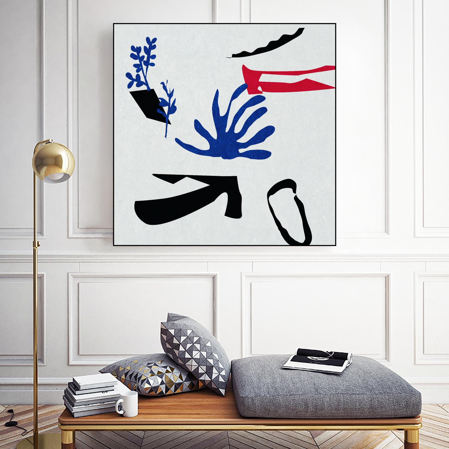 Poker I by Melissa Wang on GIANT ART - red abstract abstract