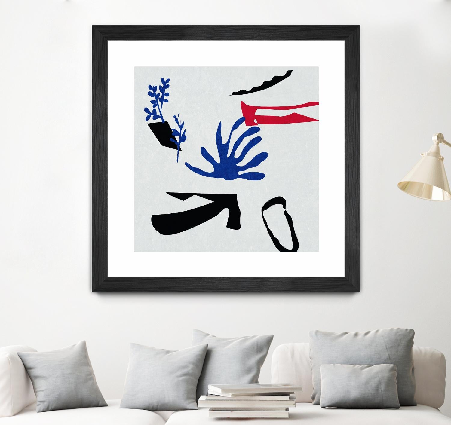 Poker I by Melissa Wang on GIANT ART - red abstract abstract