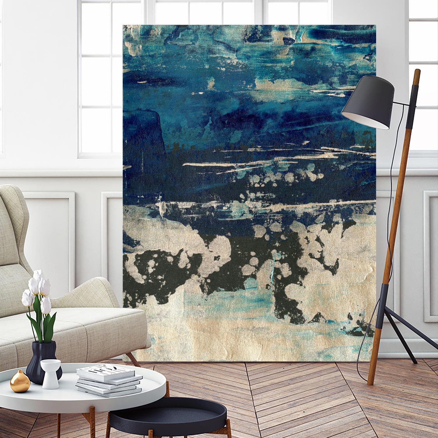 Silver Surf I by Ethan Harper on GIANT ART - gold abstract abstract