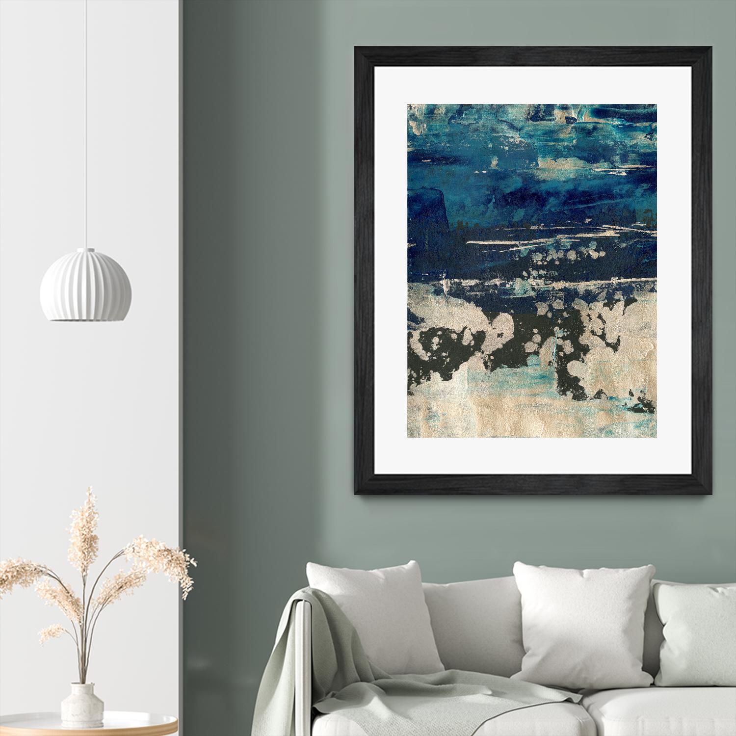 Silver Surf I by Ethan Harper on GIANT ART - gold abstract abstract