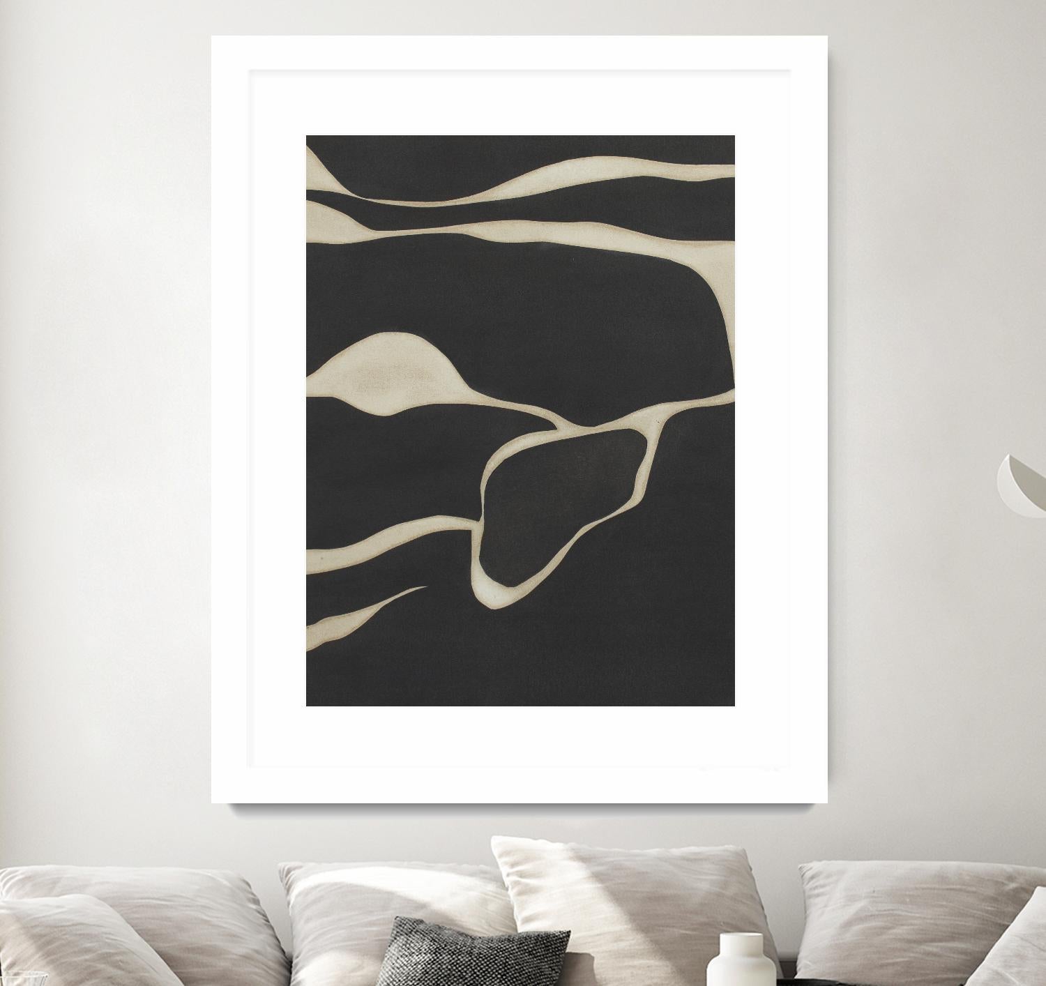 Tides in Sepia III by Rob Delamater on GIANT ART - black abstract abstract