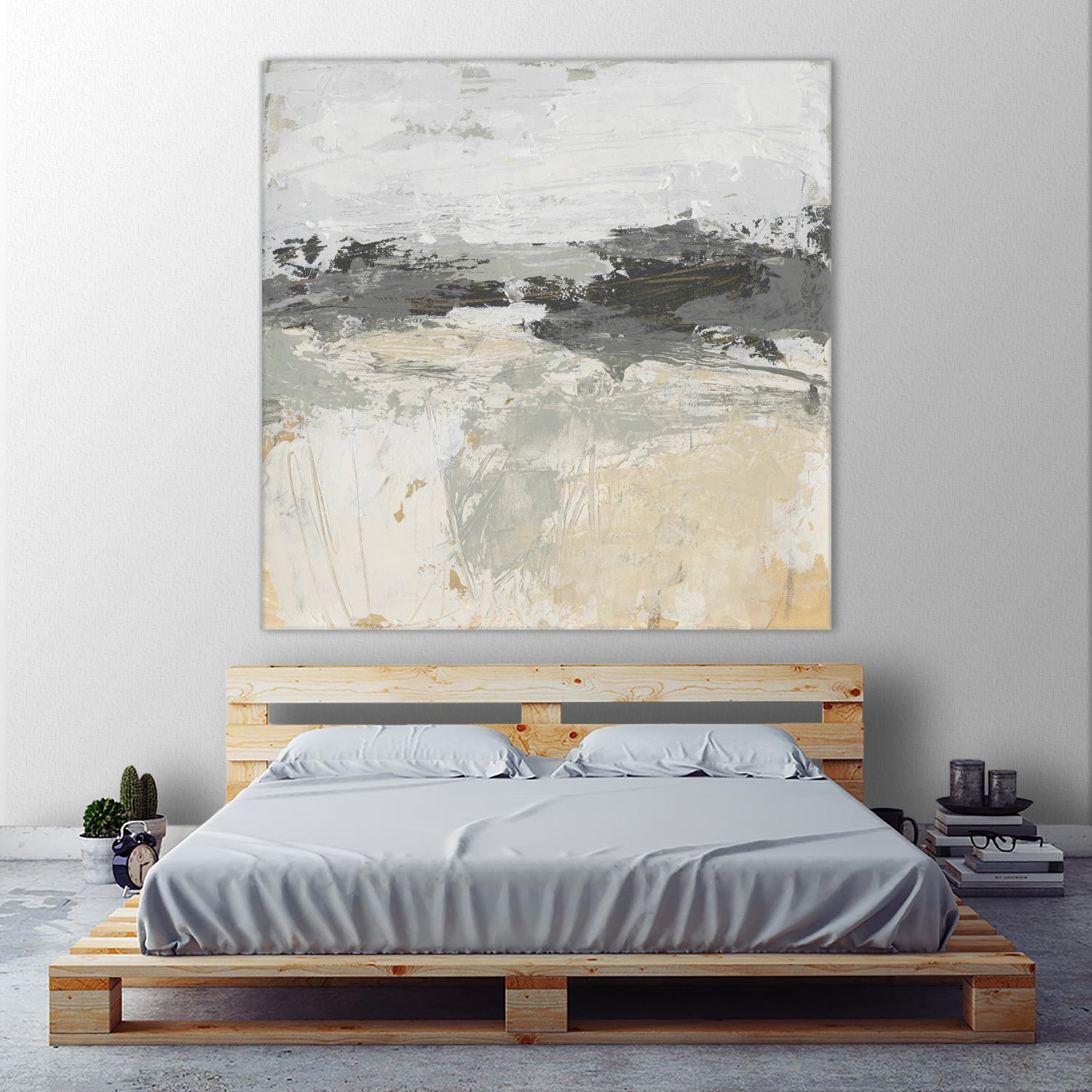 Wheatfield II by June Vess on GIANT ART - beige abstract abstract