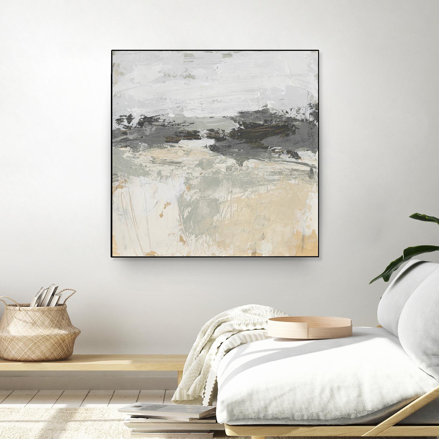 Wheatfield II by June Vess on GIANT ART - beige abstract abstract