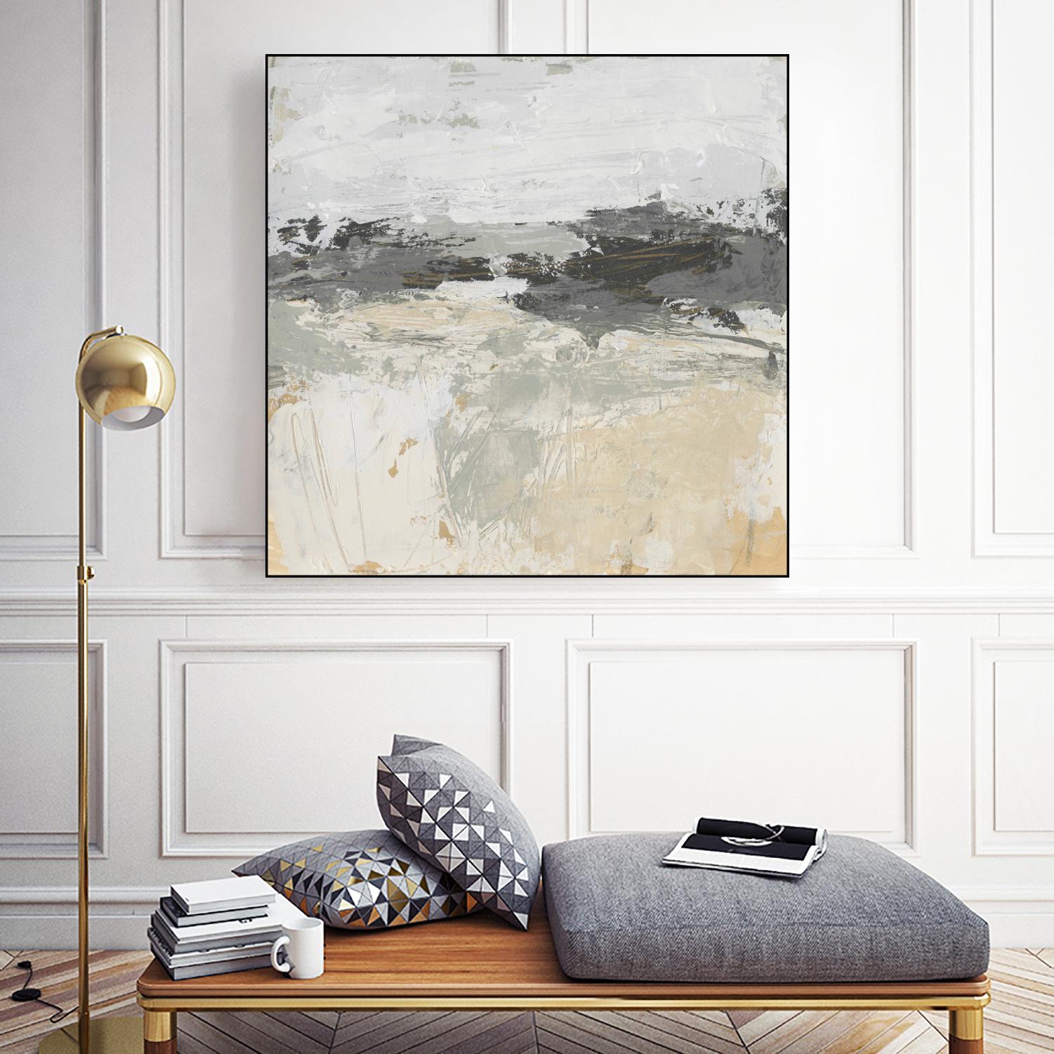 Wheatfield II by June Vess on GIANT ART - beige abstract abstract