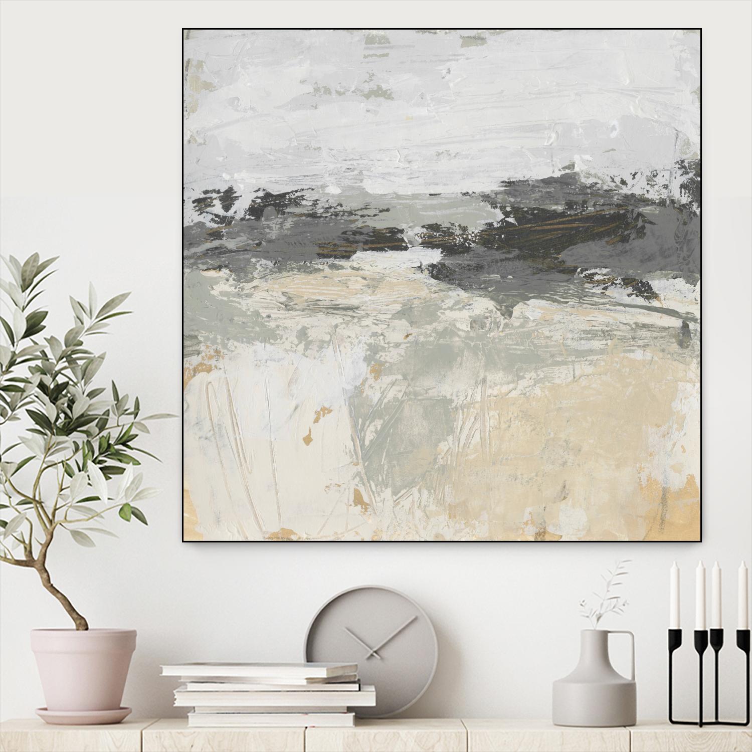 Wheatfield II by June Vess on GIANT ART - beige abstract abstract