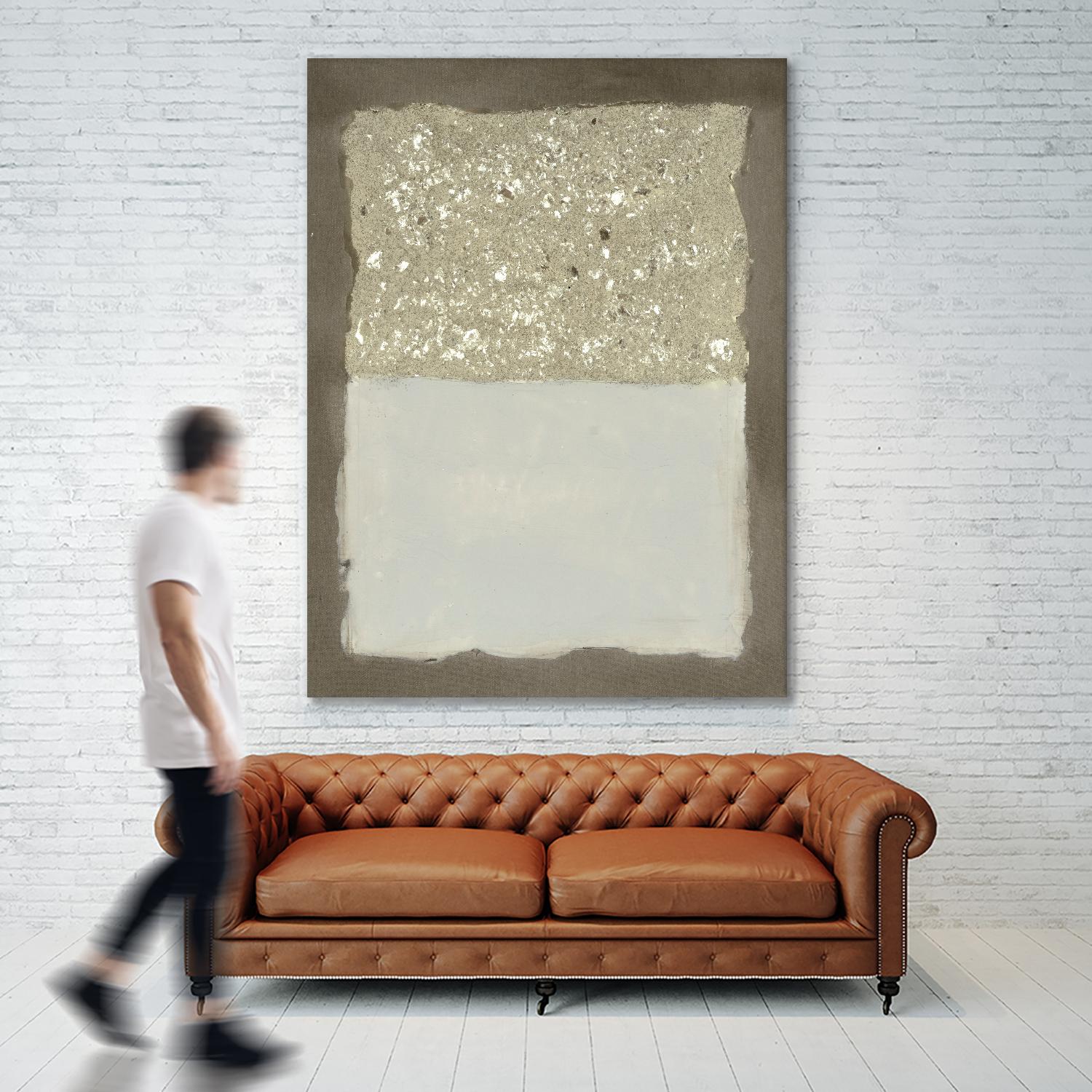 Compaction I by Vanna Lam on GIANT ART - silver abstract