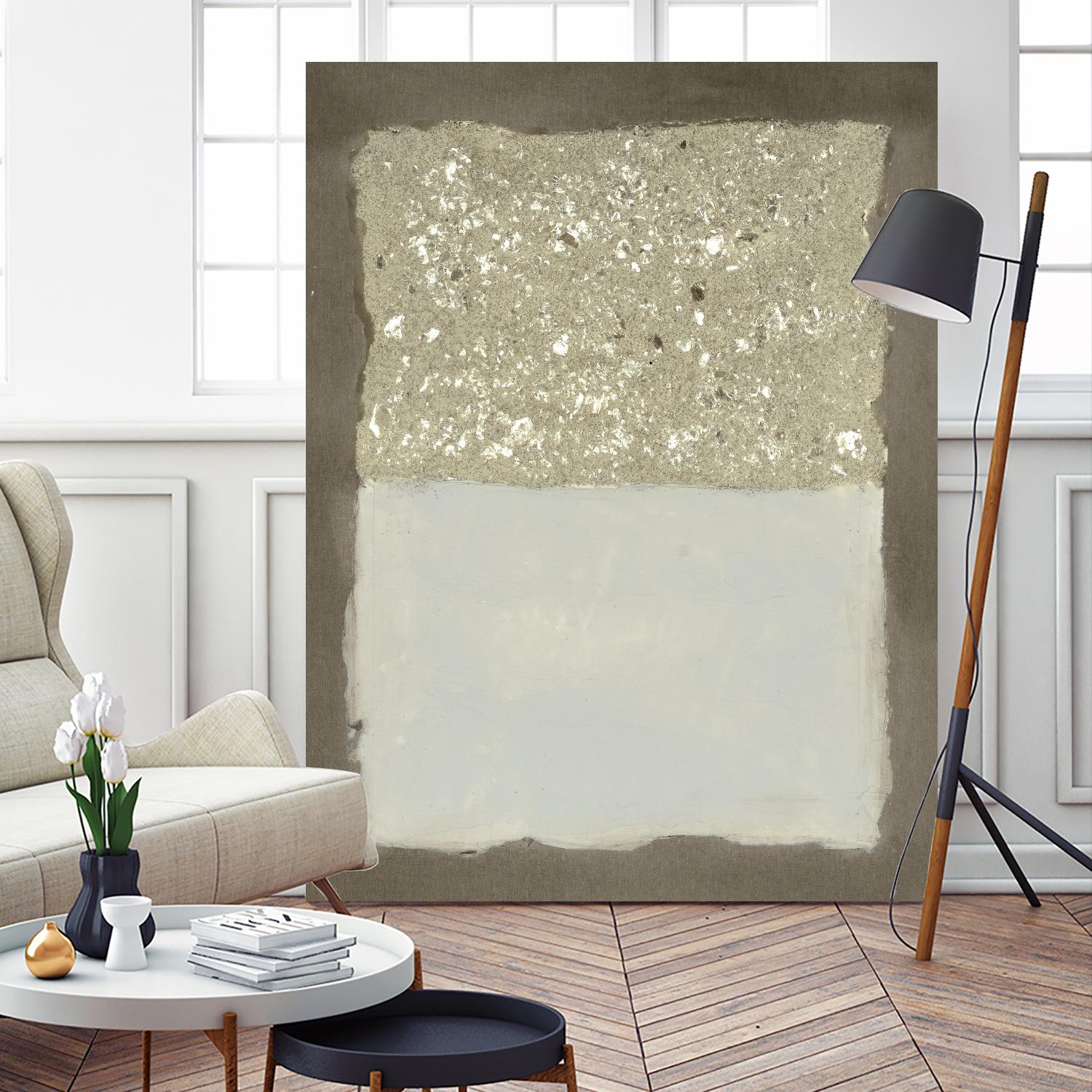 Compaction I by Vanna Lam on GIANT ART - silver abstract