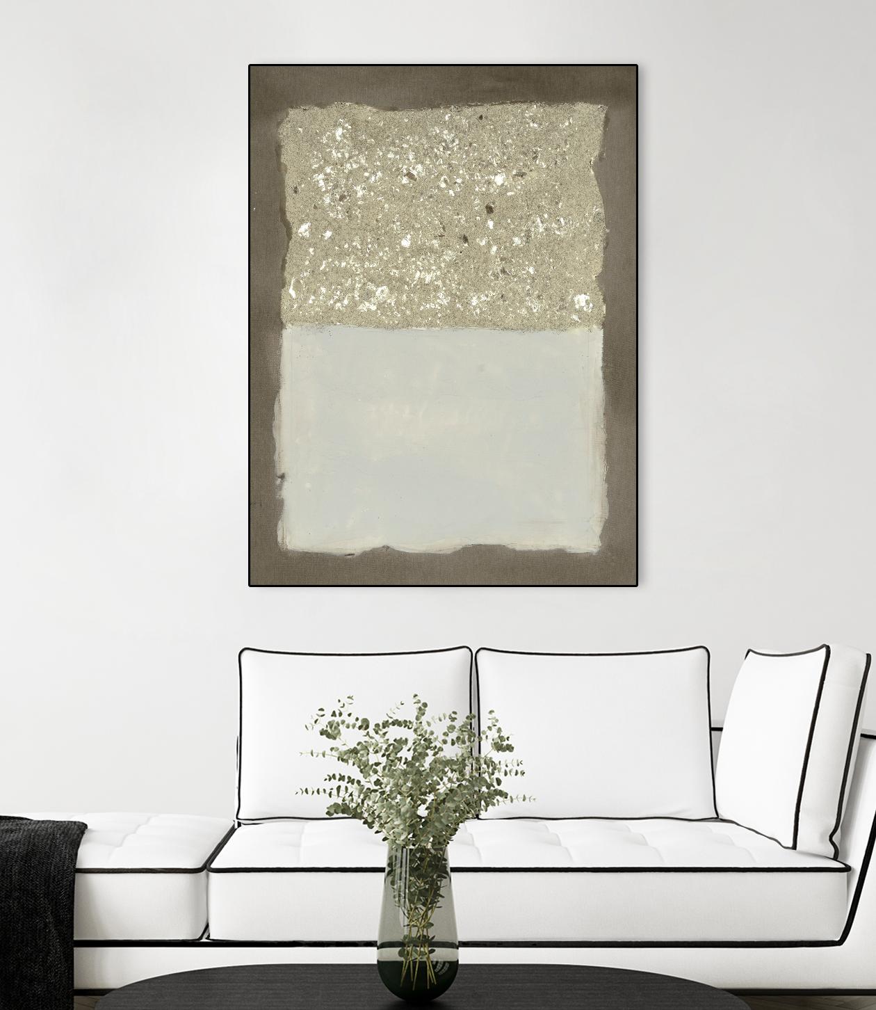 Compaction I by Vanna Lam on GIANT ART - silver abstract