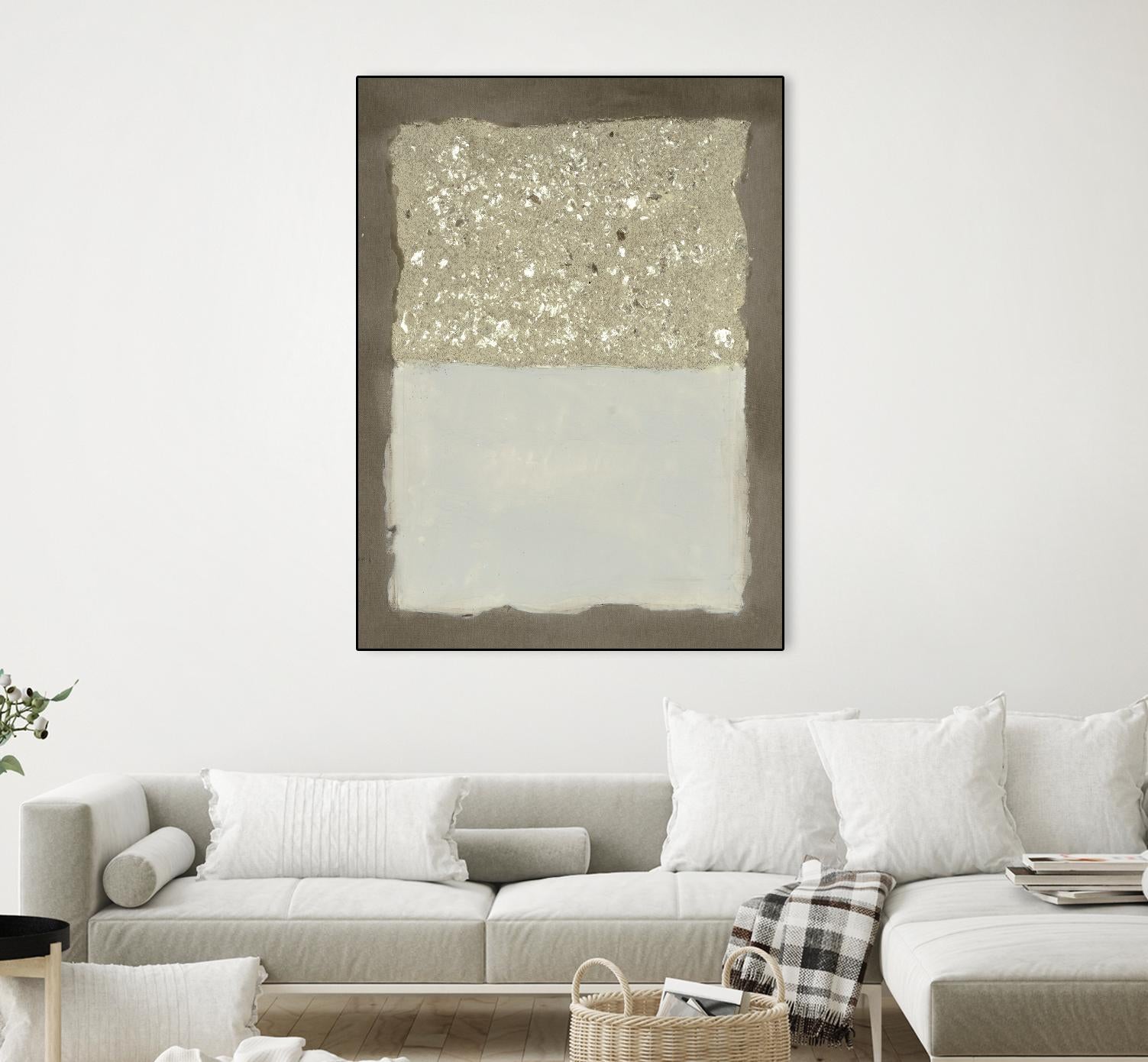 Compaction I by Vanna Lam on GIANT ART - silver abstract