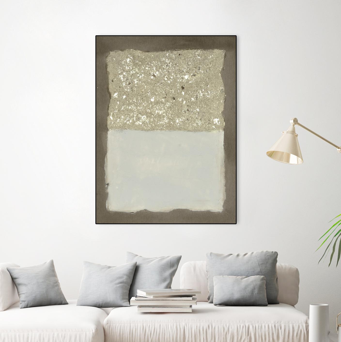 Compaction I by Vanna Lam on GIANT ART - silver abstract