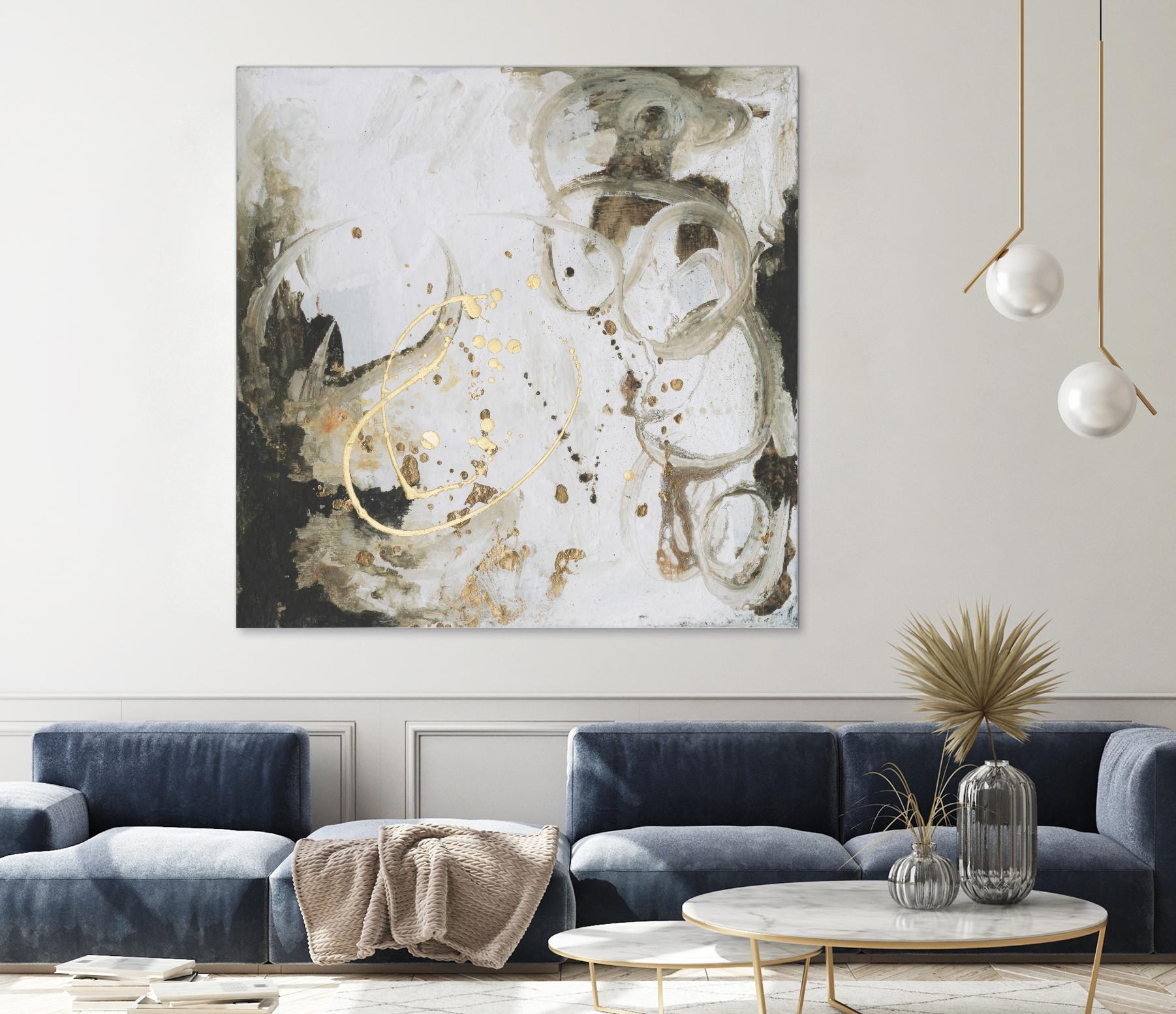 Friendship I by Joyce Combs on GIANT ART - gold abstract abstract