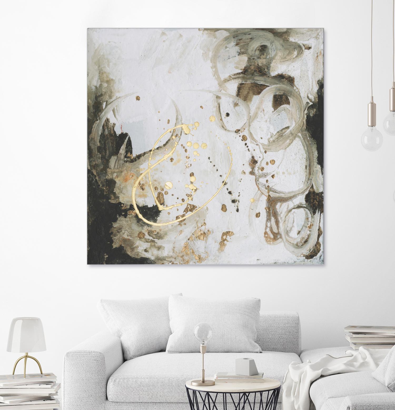 Friendship I by Joyce Combs on GIANT ART - gold abstract abstract