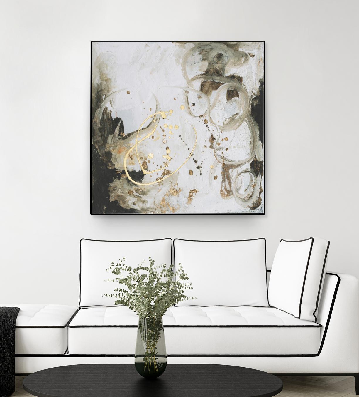 Friendship I by Joyce Combs on GIANT ART - gold abstract abstract
