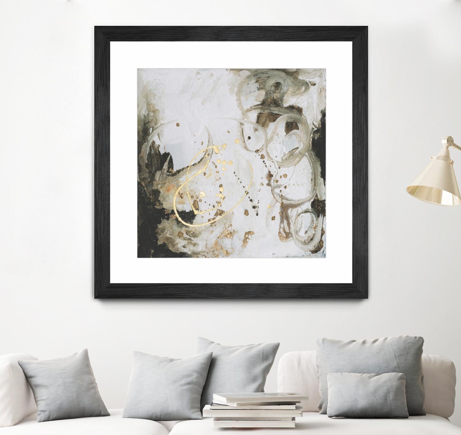 Friendship I by Joyce Combs on GIANT ART - gold abstract abstract