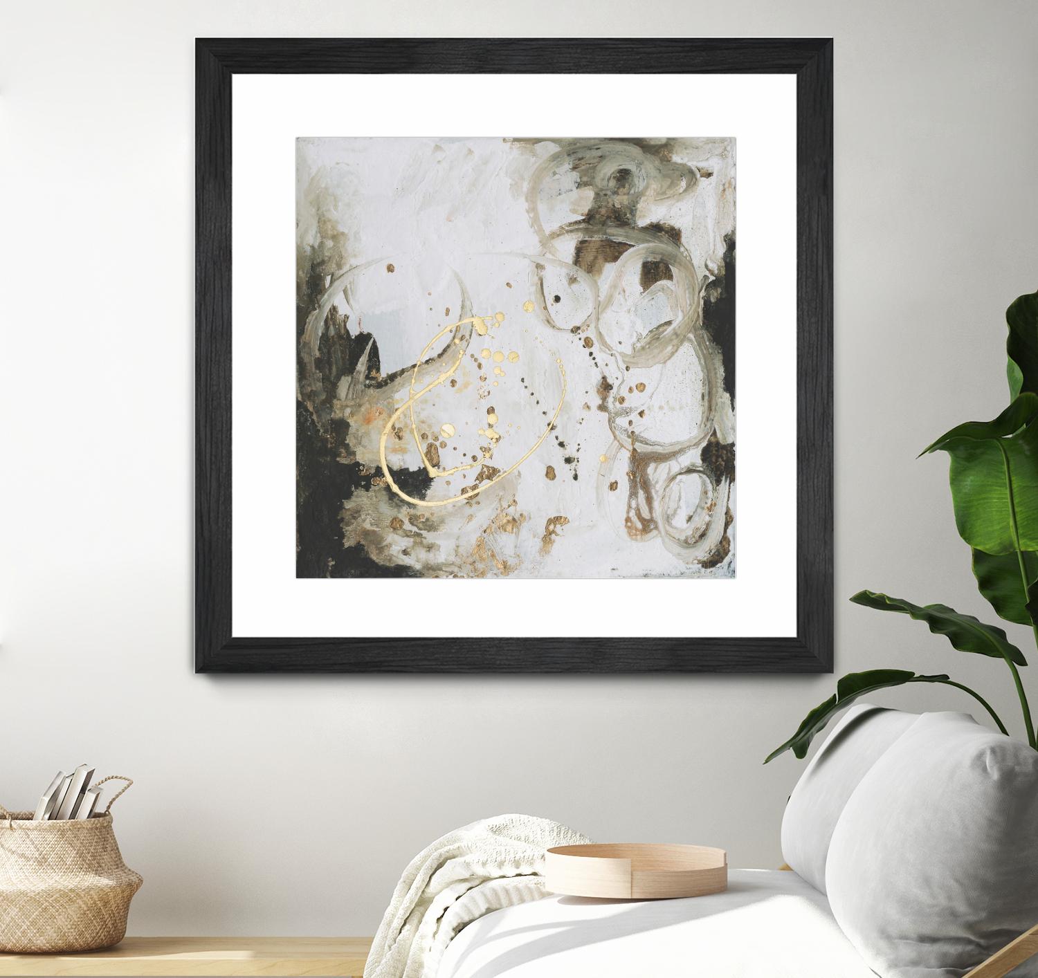 Friendship I by Joyce Combs on GIANT ART - gold abstract abstract