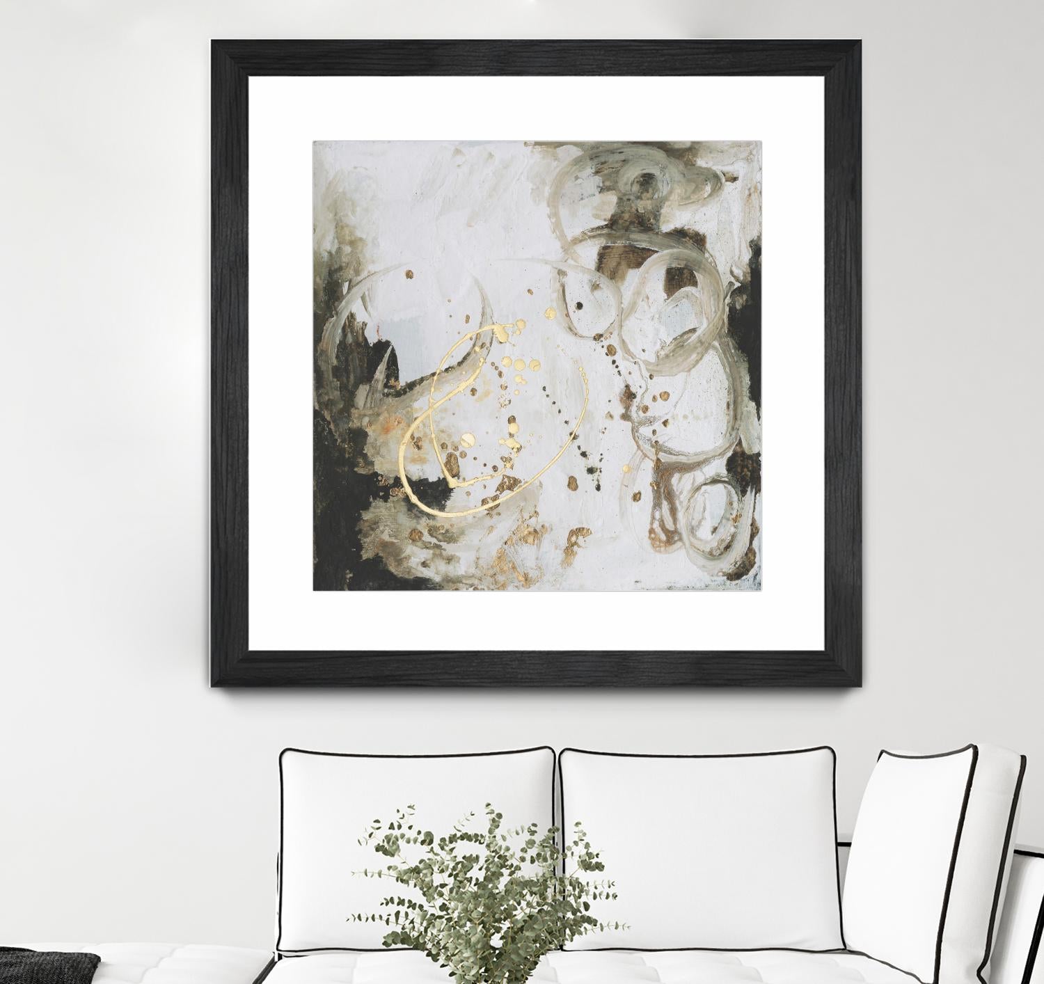 Friendship I by Joyce Combs on GIANT ART - gold abstract abstract
