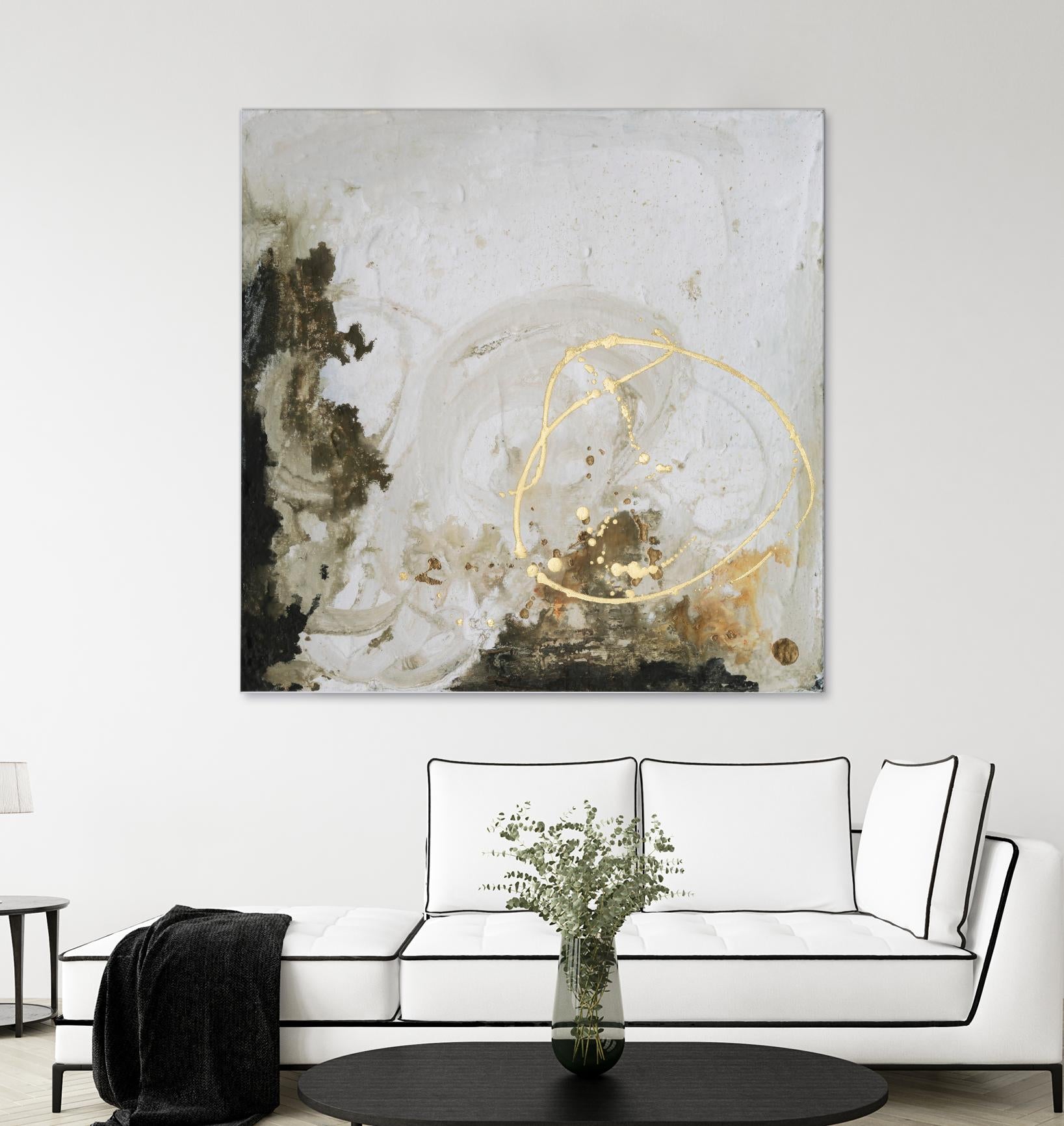Friendship II by Joyce Combs on GIANT ART - gold abstract abstract