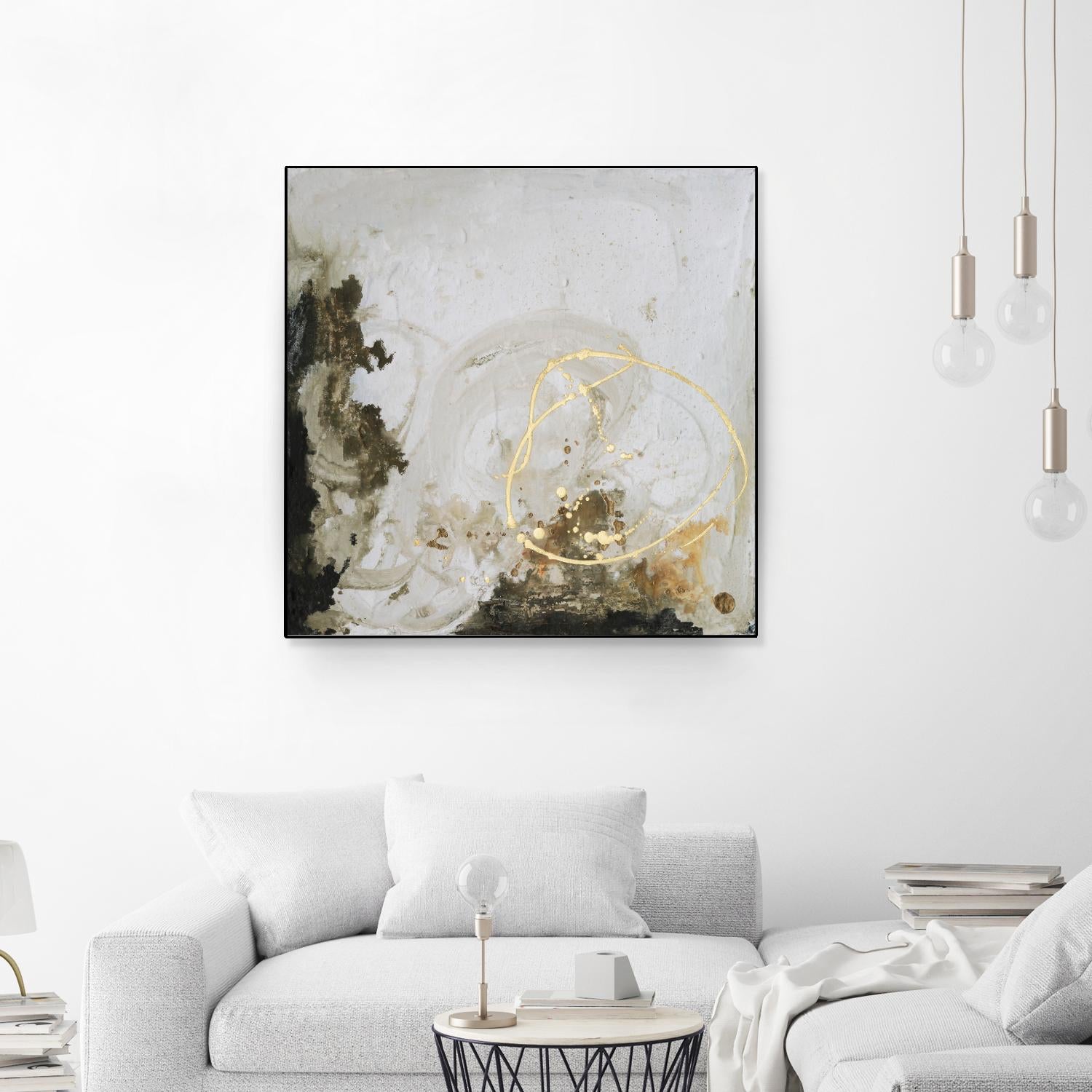 Friendship II by Joyce Combs on GIANT ART - gold abstract abstract