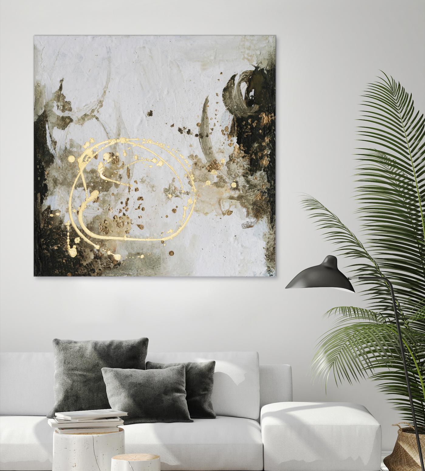 Friendship IV by Joyce Combs on GIANT ART - gold abstract abstract