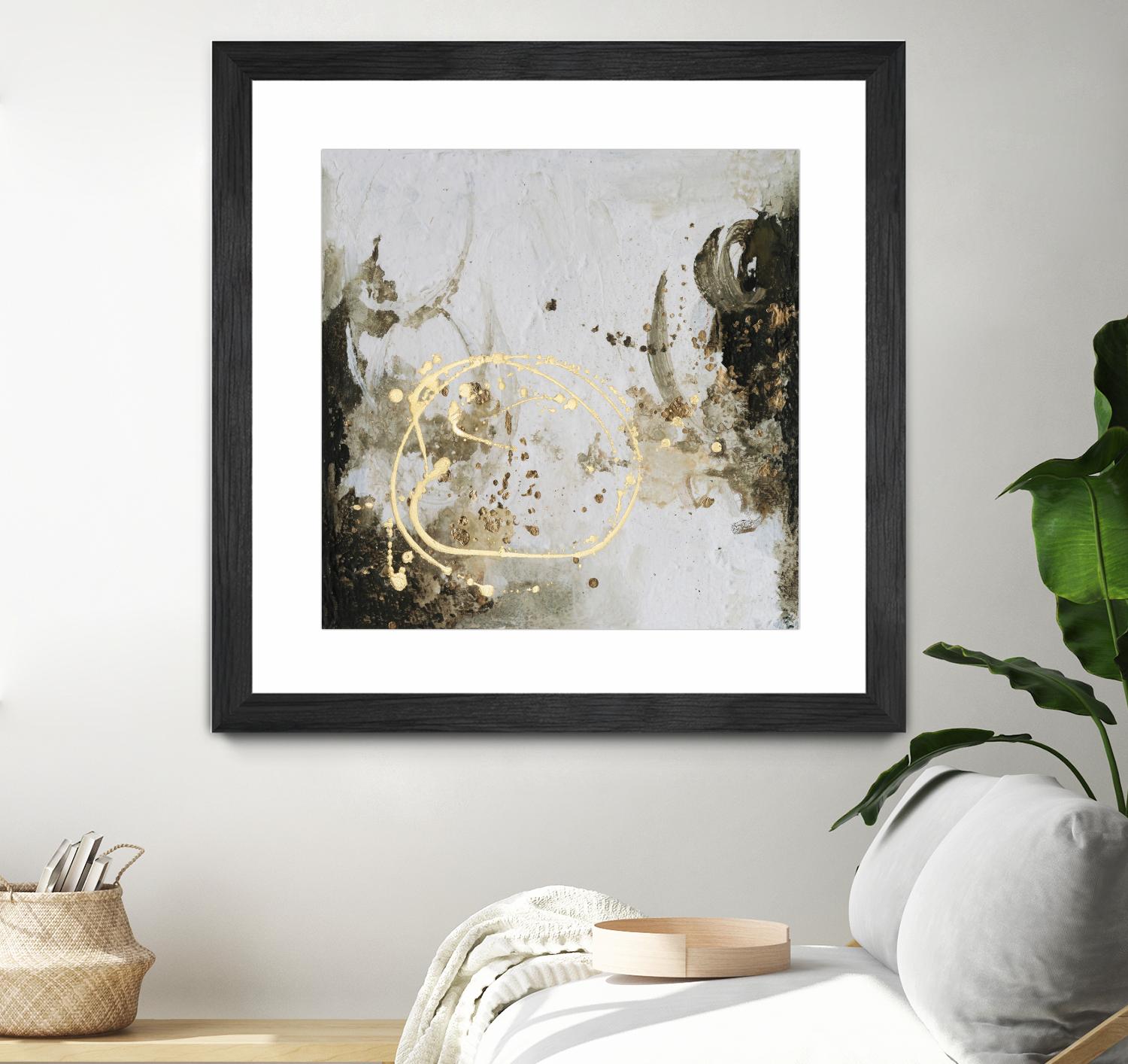 Friendship IV by Joyce Combs on GIANT ART - gold abstract abstract