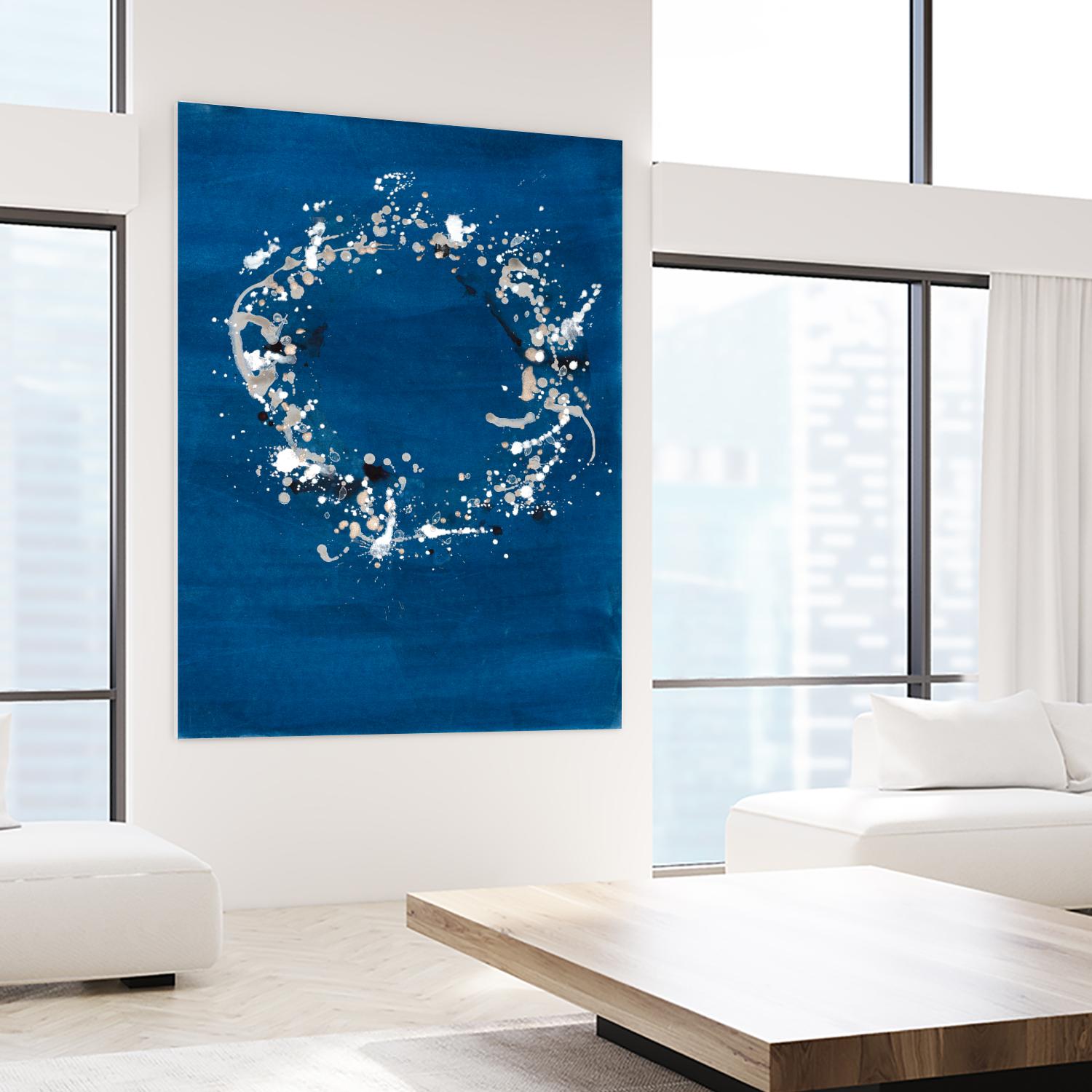 Indigo Coronet by Vanessa Binder on GIANT ART - blue abstract abstract