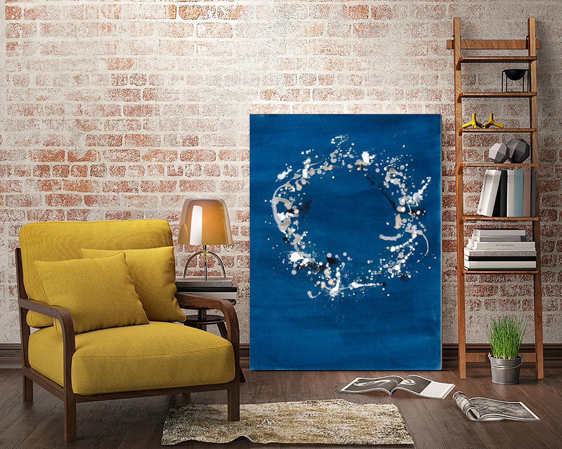 Indigo Coronet by Vanessa Binder on GIANT ART - blue abstract abstract