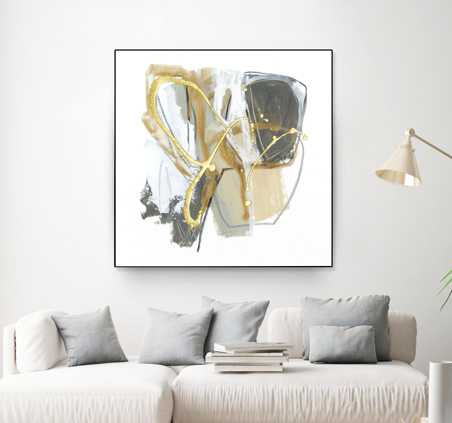 Metallurgy I by June Vess on GIANT ART - gold abstract abstract
