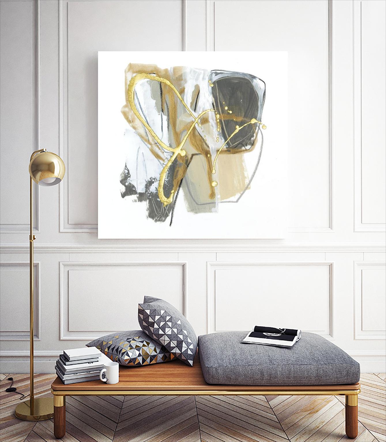 Metallurgy I by June Vess on GIANT ART - gold abstract abstract