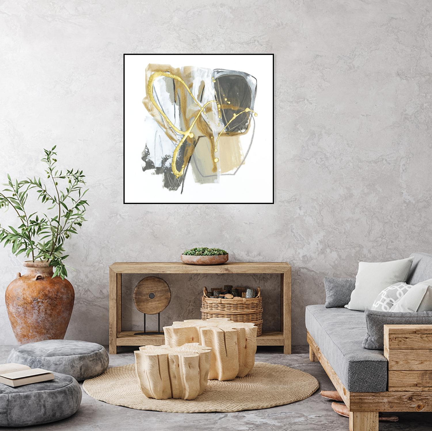 Metallurgy I by June Vess on GIANT ART - gold abstract abstract