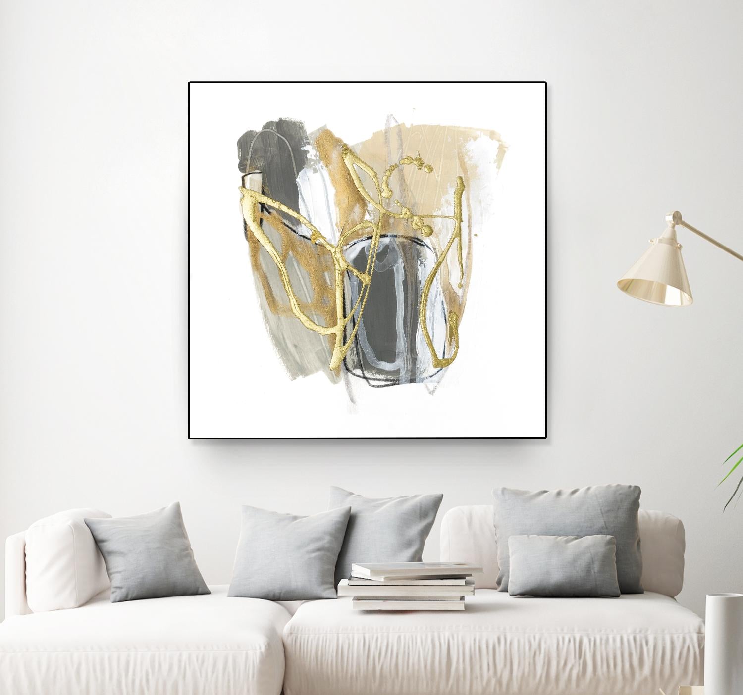 Metallurgy VI by June Vess on GIANT ART - beige abstract abstract
