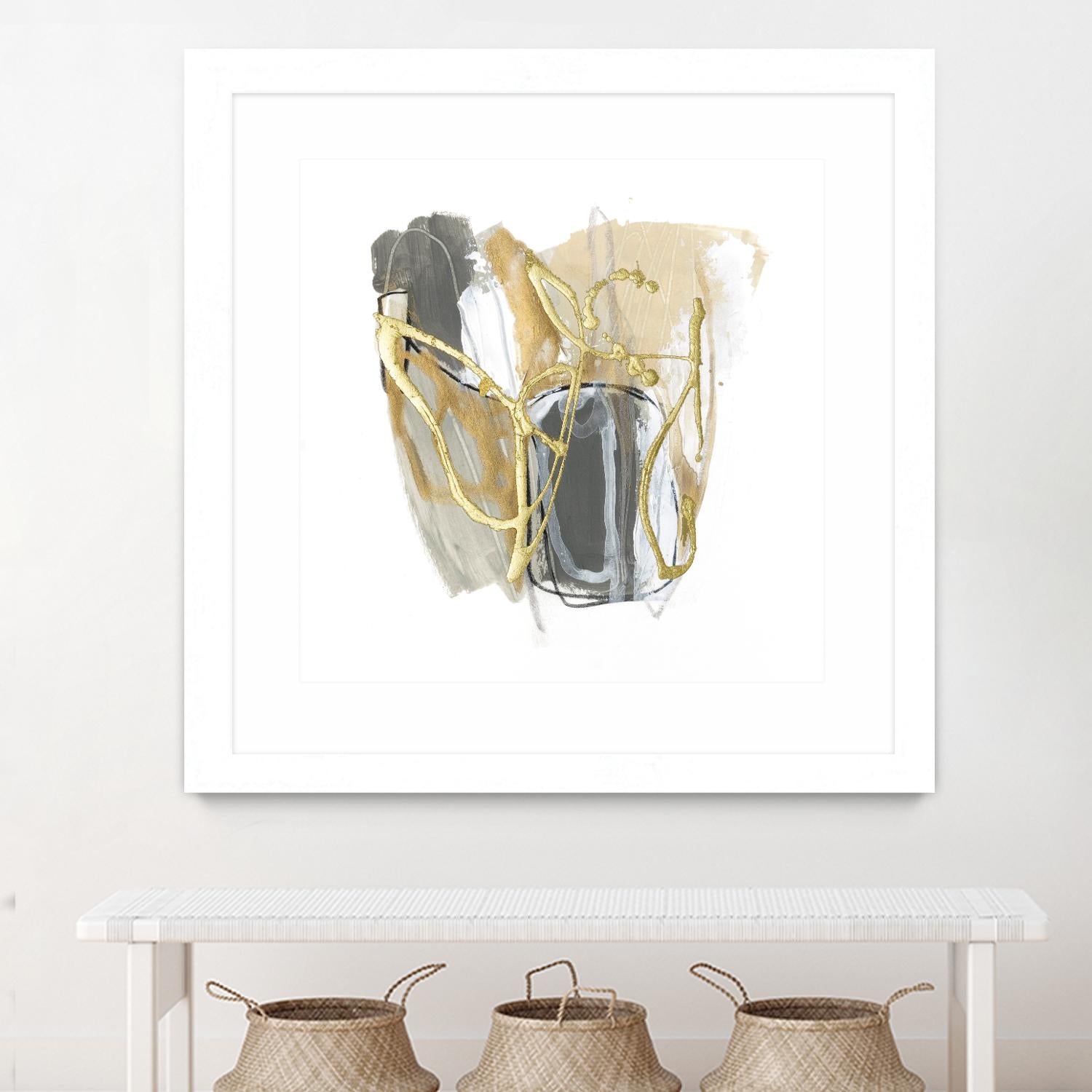 Metallurgy VI by June Vess on GIANT ART - beige abstract abstract