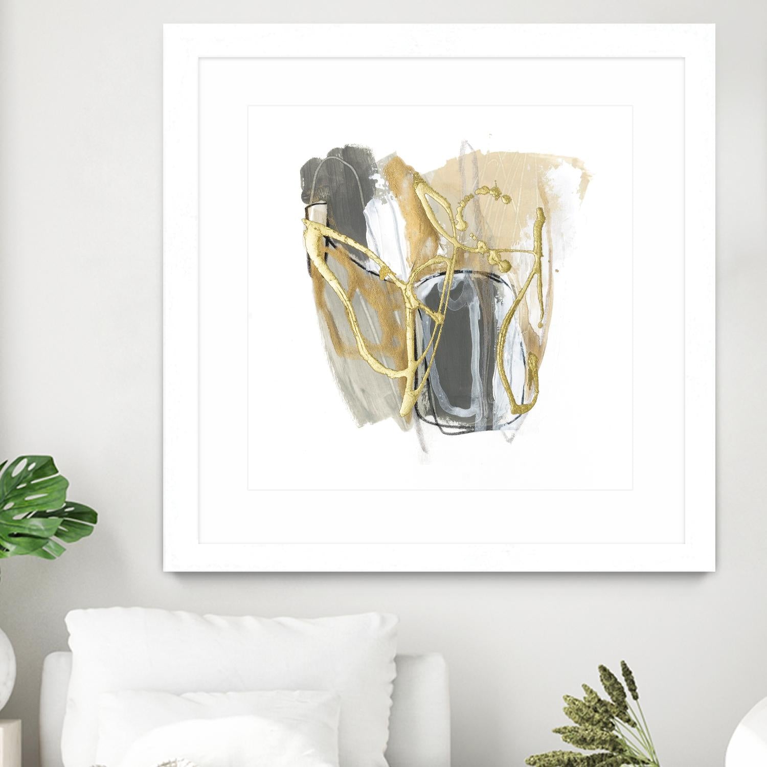 Metallurgy VI by June Vess on GIANT ART - beige abstract abstract