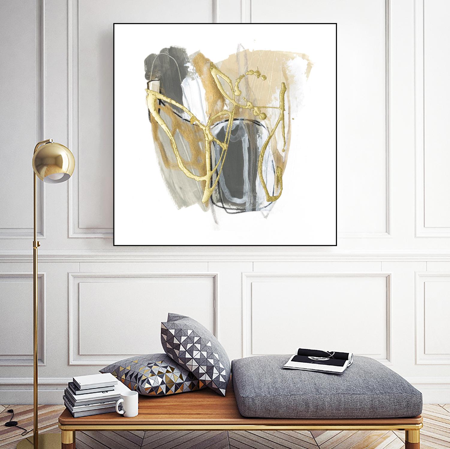 Metallurgy VI by June Vess on GIANT ART - beige abstract abstract