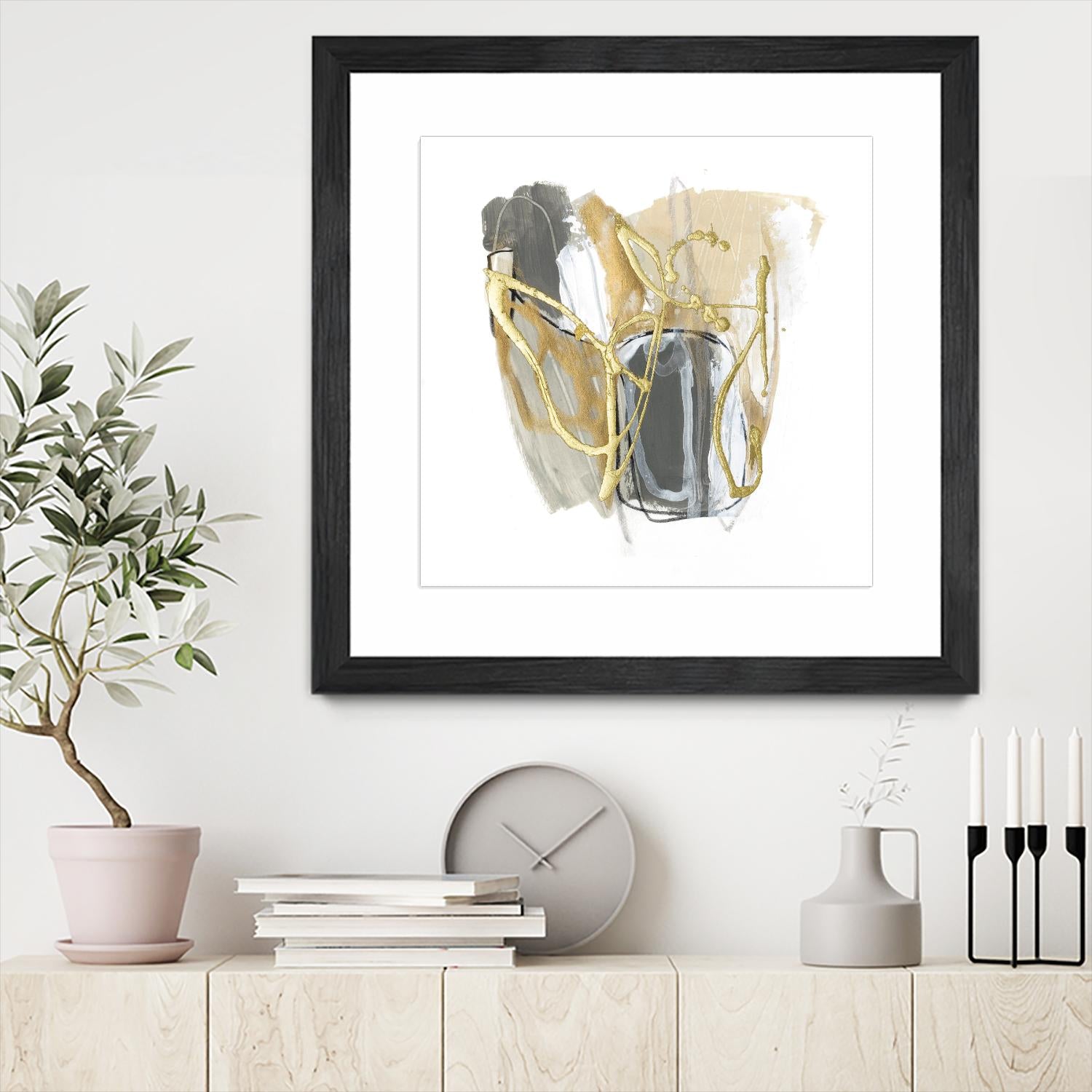 Metallurgy VI by June Vess on GIANT ART - beige abstract abstract