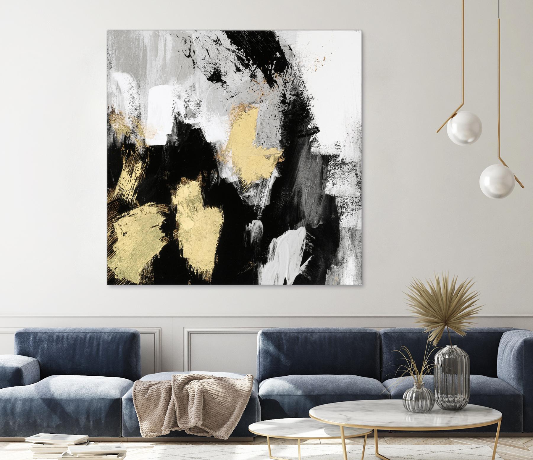 Neutral Gold Collage I by Victoria Borges on GIANT ART - gold abstract abstract