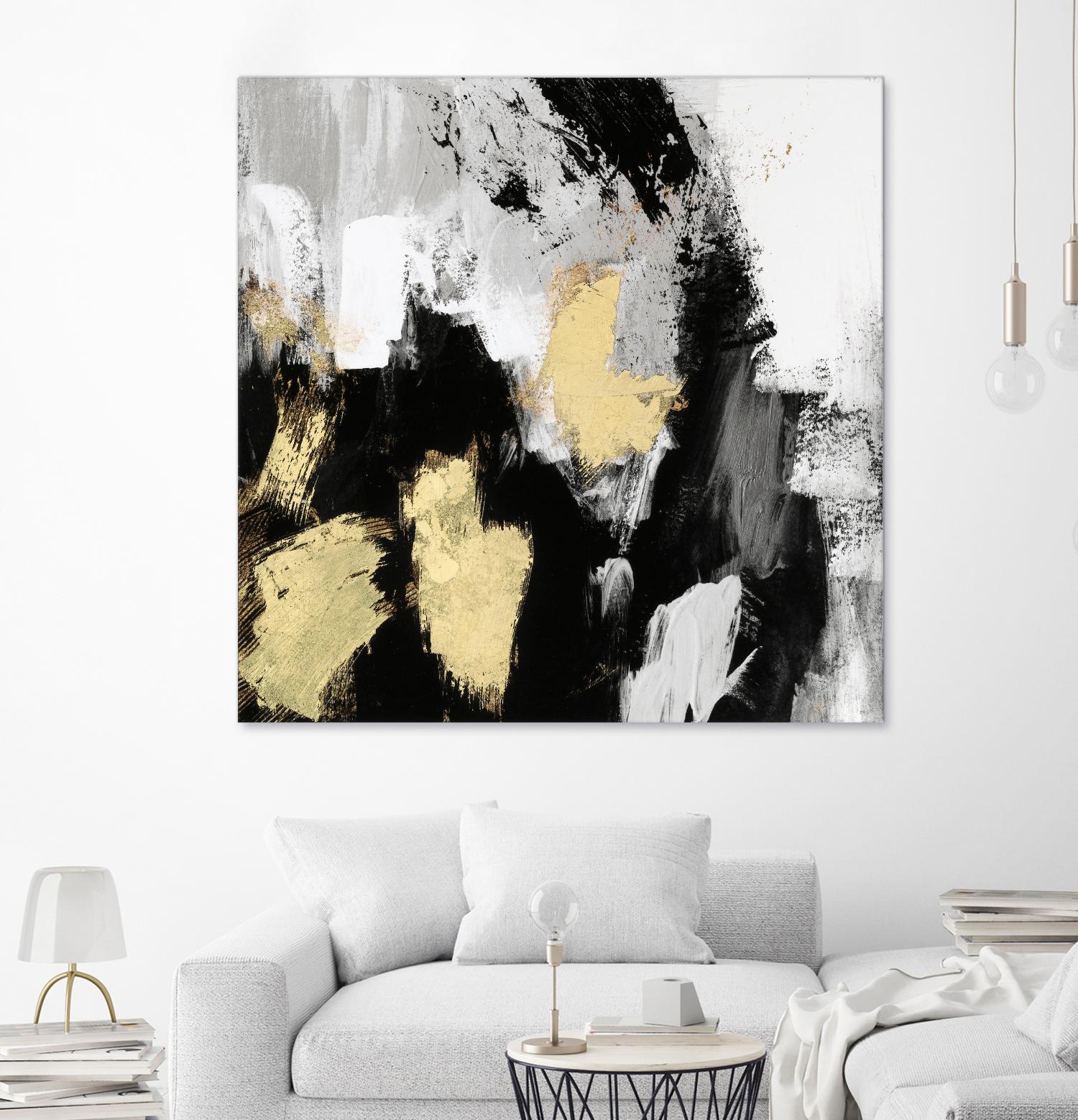 Neutral Gold Collage I by Victoria Borges on GIANT ART - gold abstract abstract