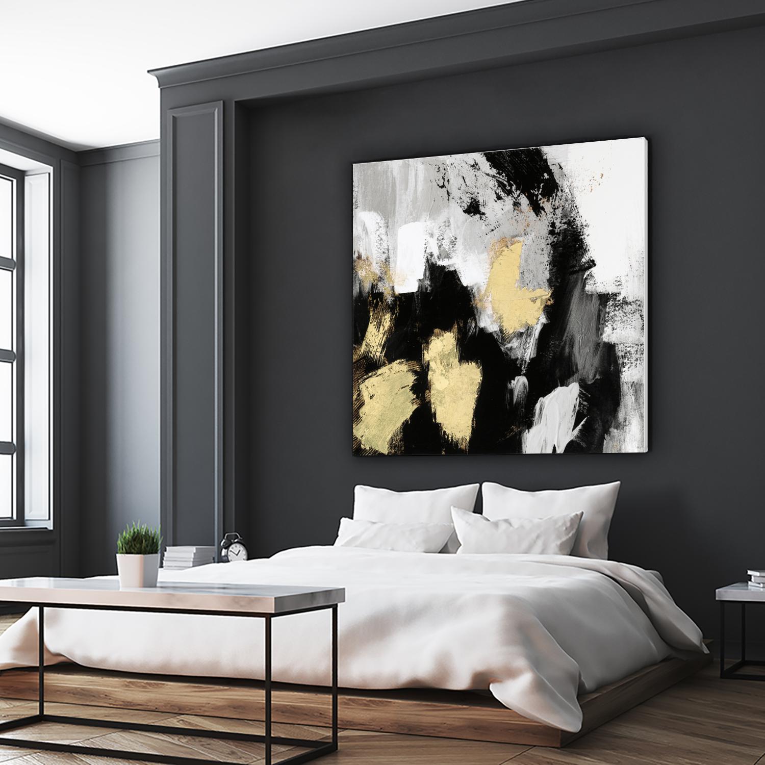 Neutral Gold Collage I by Victoria Borges on GIANT ART - gold abstract abstract