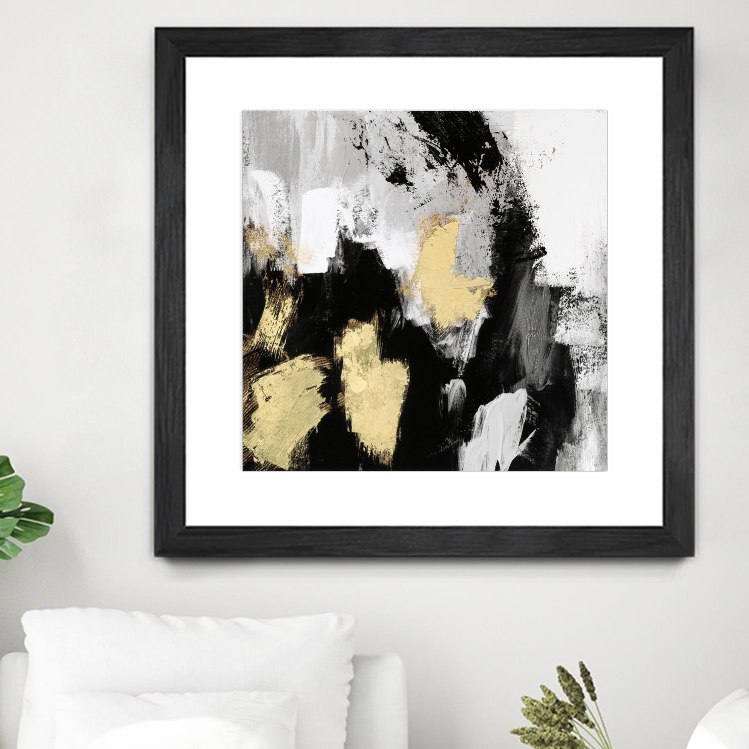 Neutral Gold Collage I by Victoria Borges on GIANT ART - gold abstract abstract