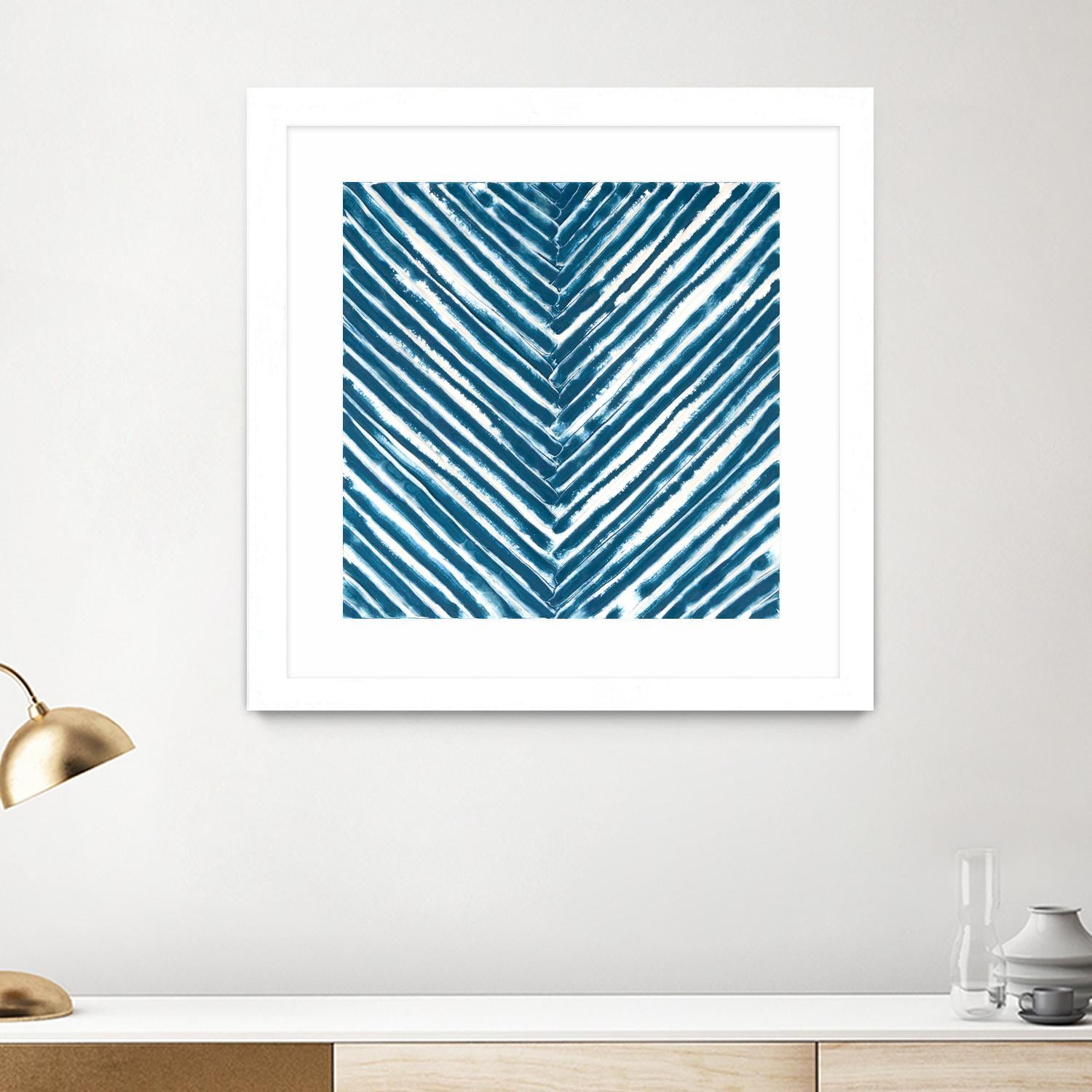 Slats III by Jenna Guthrie on GIANT ART - blue abstract abstract