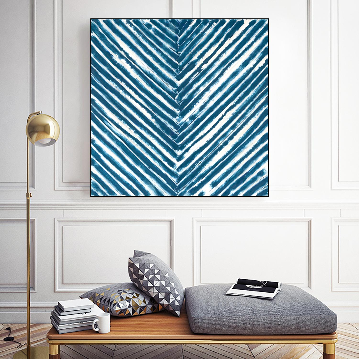 Slats III by Jenna Guthrie on GIANT ART - blue abstract abstract