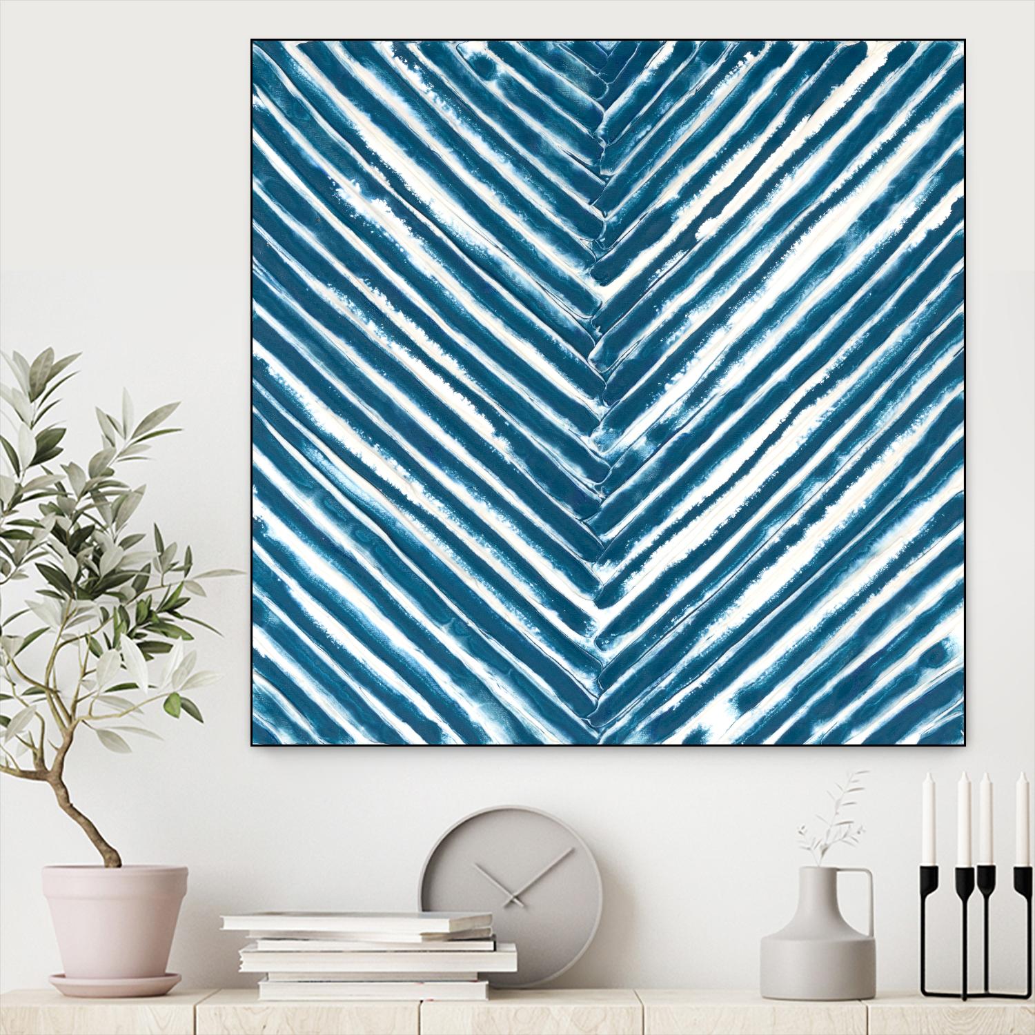 Slats III by Jenna Guthrie on GIANT ART - blue abstract abstract