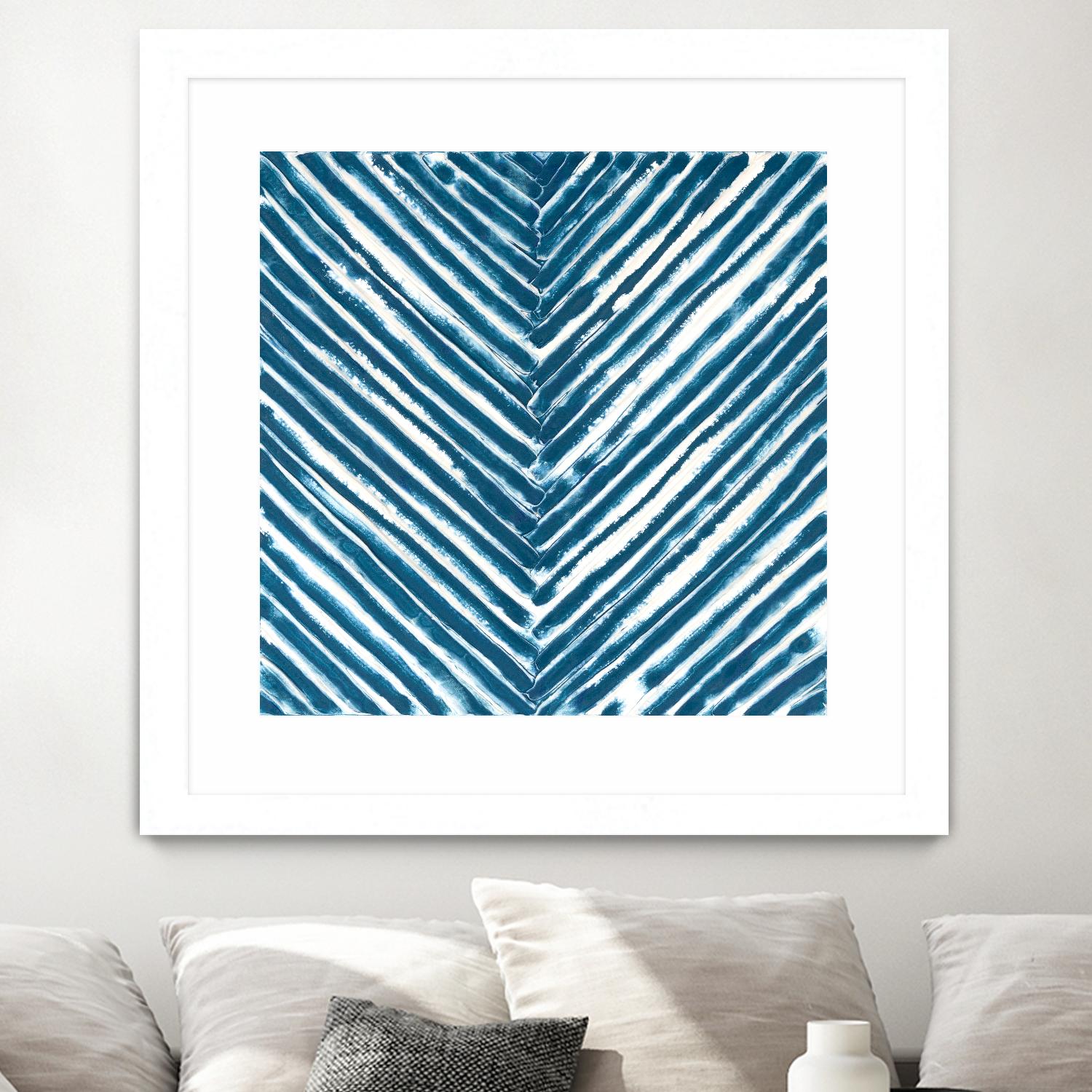 Slats III by Jenna Guthrie on GIANT ART - blue abstract abstract