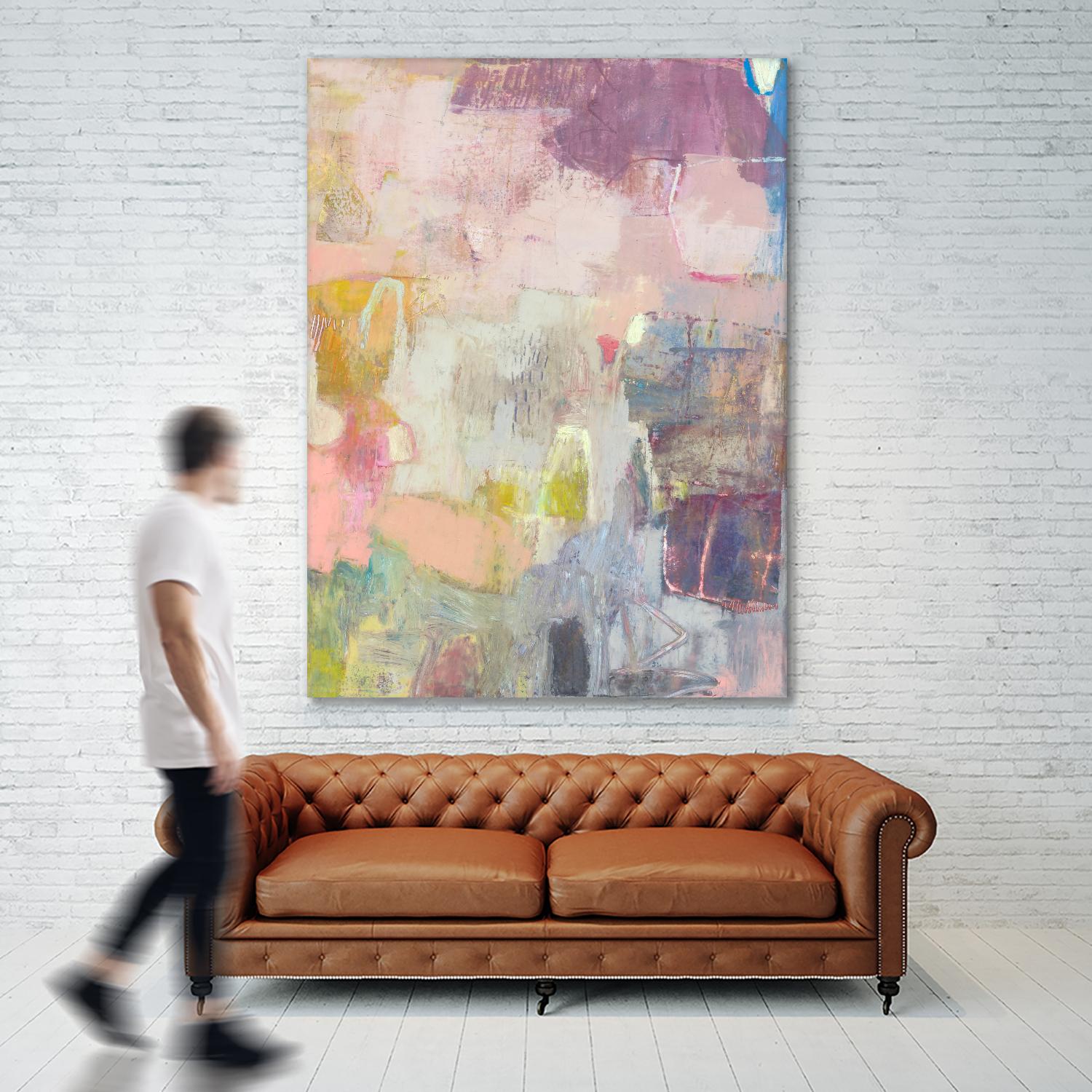 Lann I by Sue Jachimiec on GIANT ART - pink abstract abstract